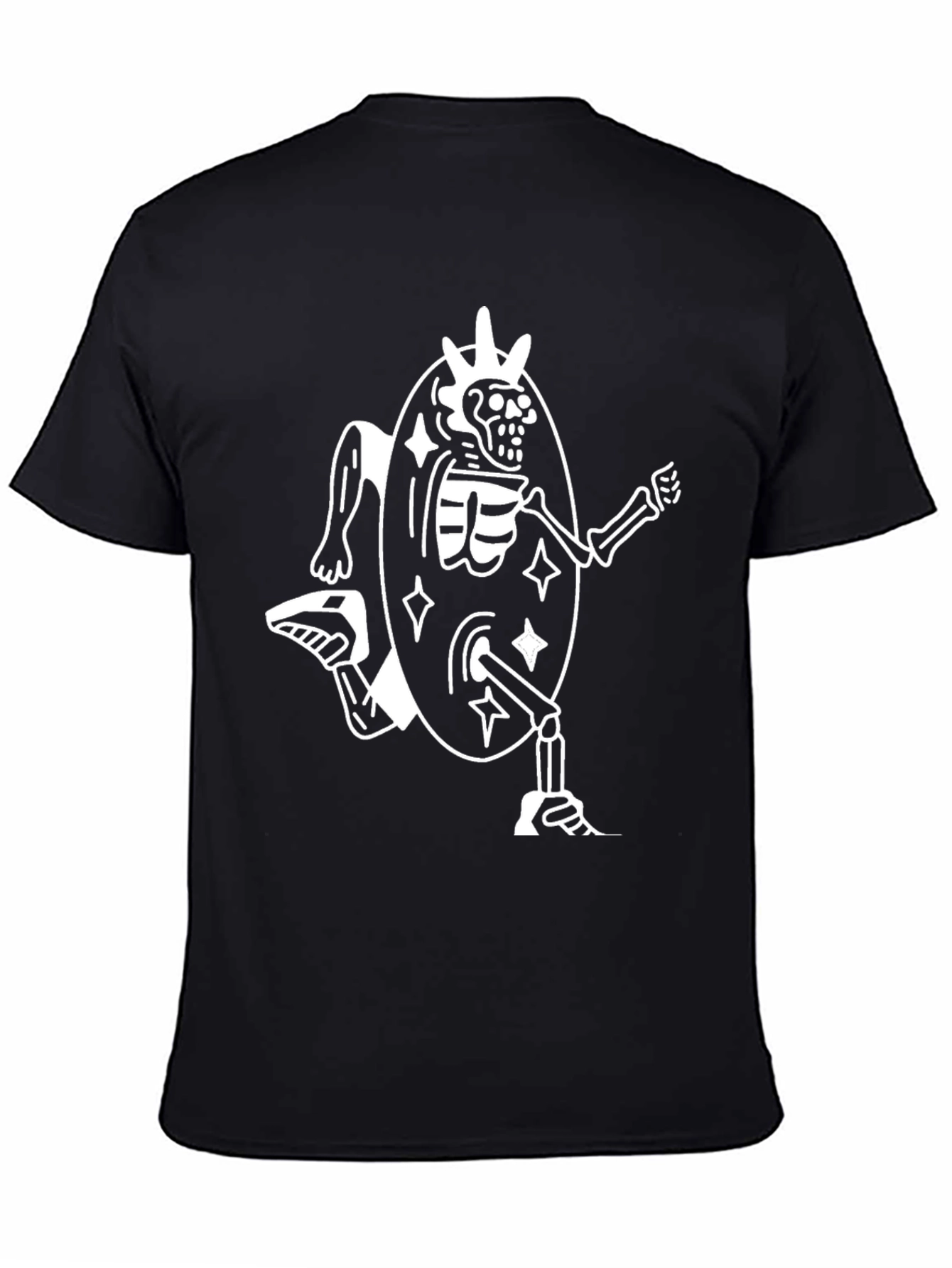 Skeleton Portal Black Graphic Tee