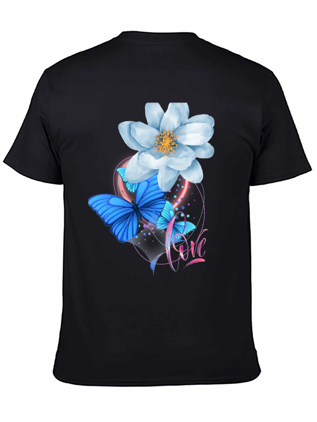 Floral Butterfly Graphic T-Shirt