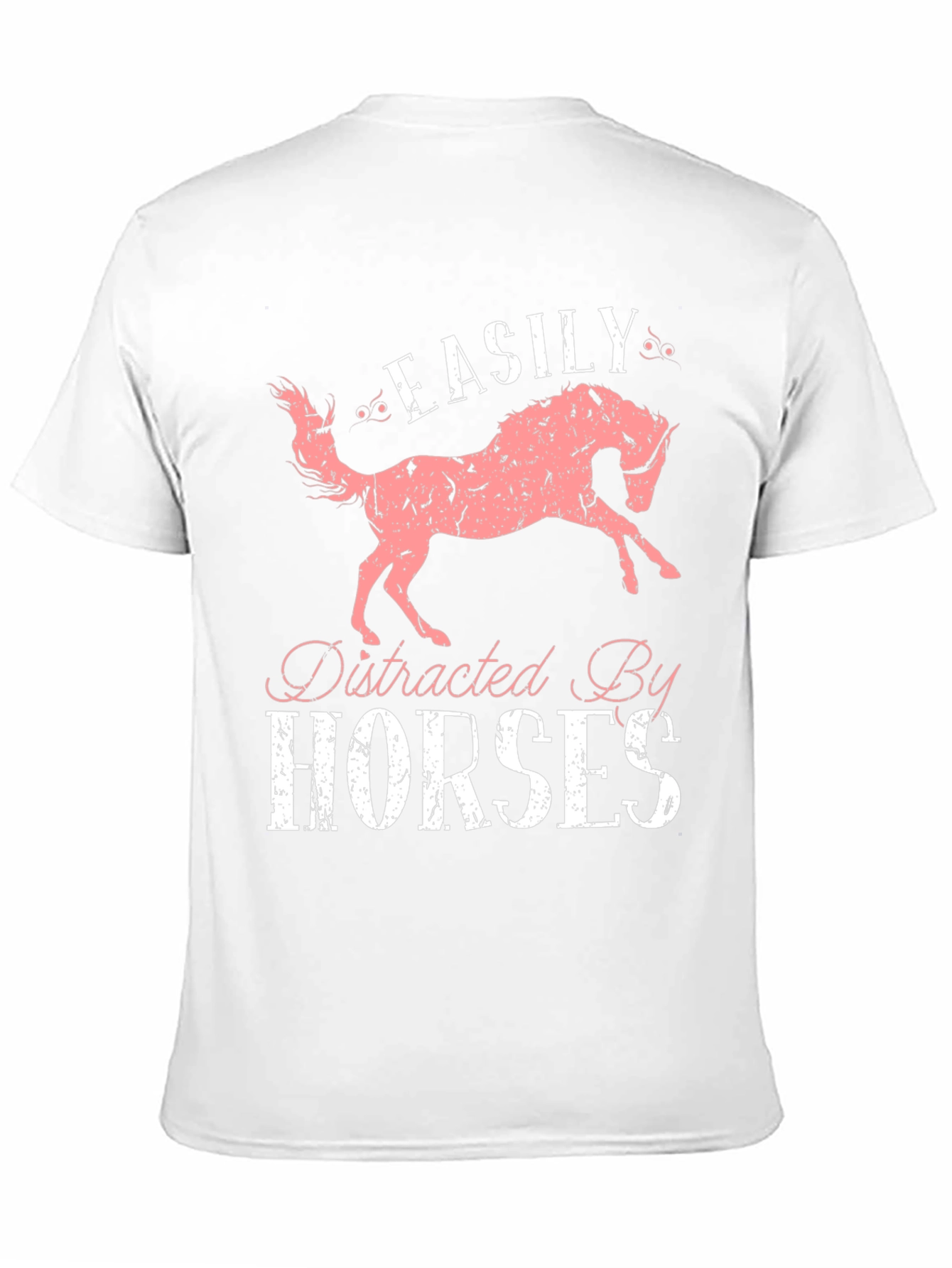 Easily Distracted by Horses Graphic T-Shirt