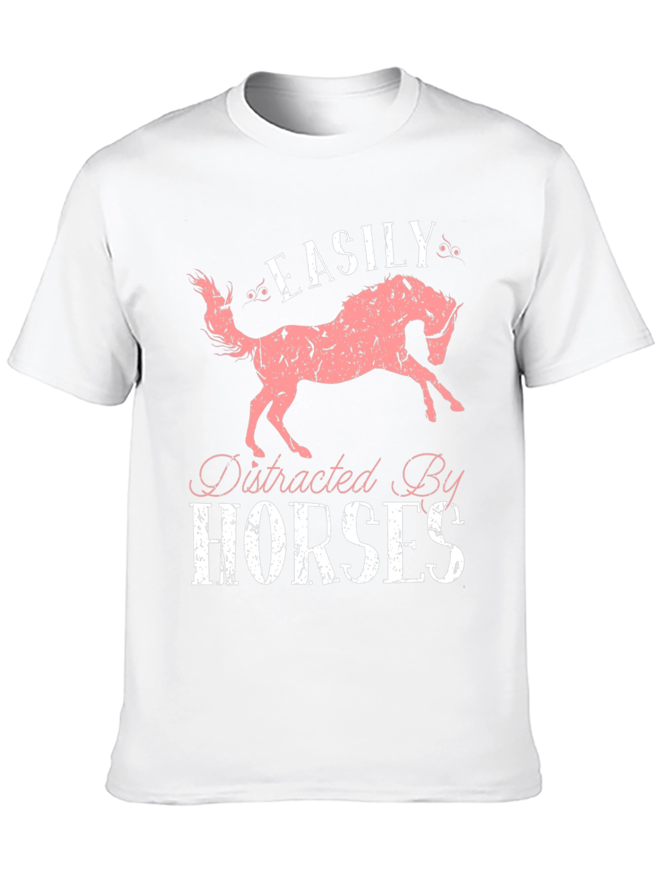 Easily Distracted by Horses Graphic T-Shirt