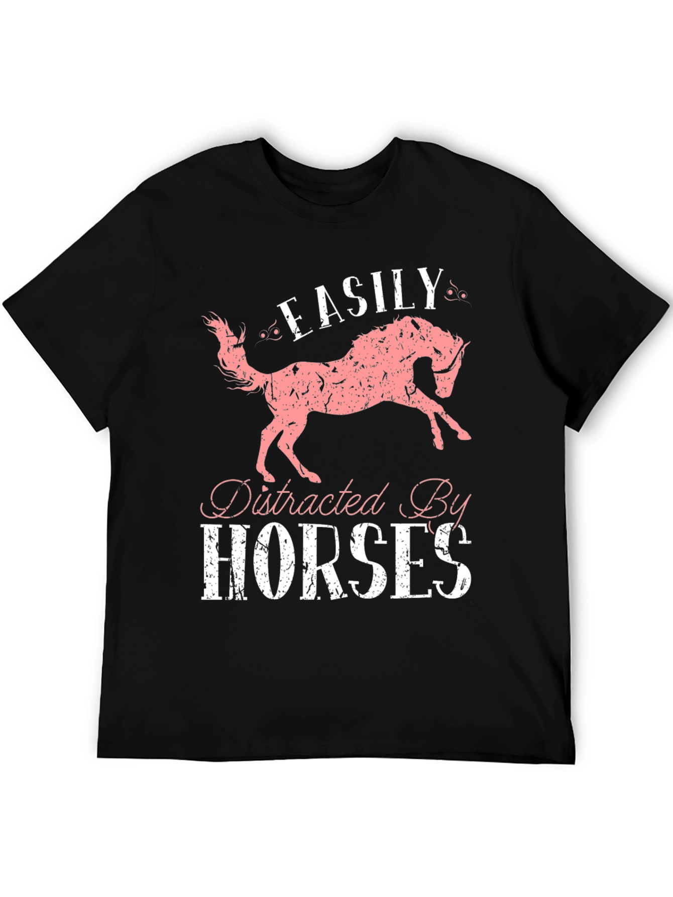 Easily Distracted by Horses Graphic T-Shirt