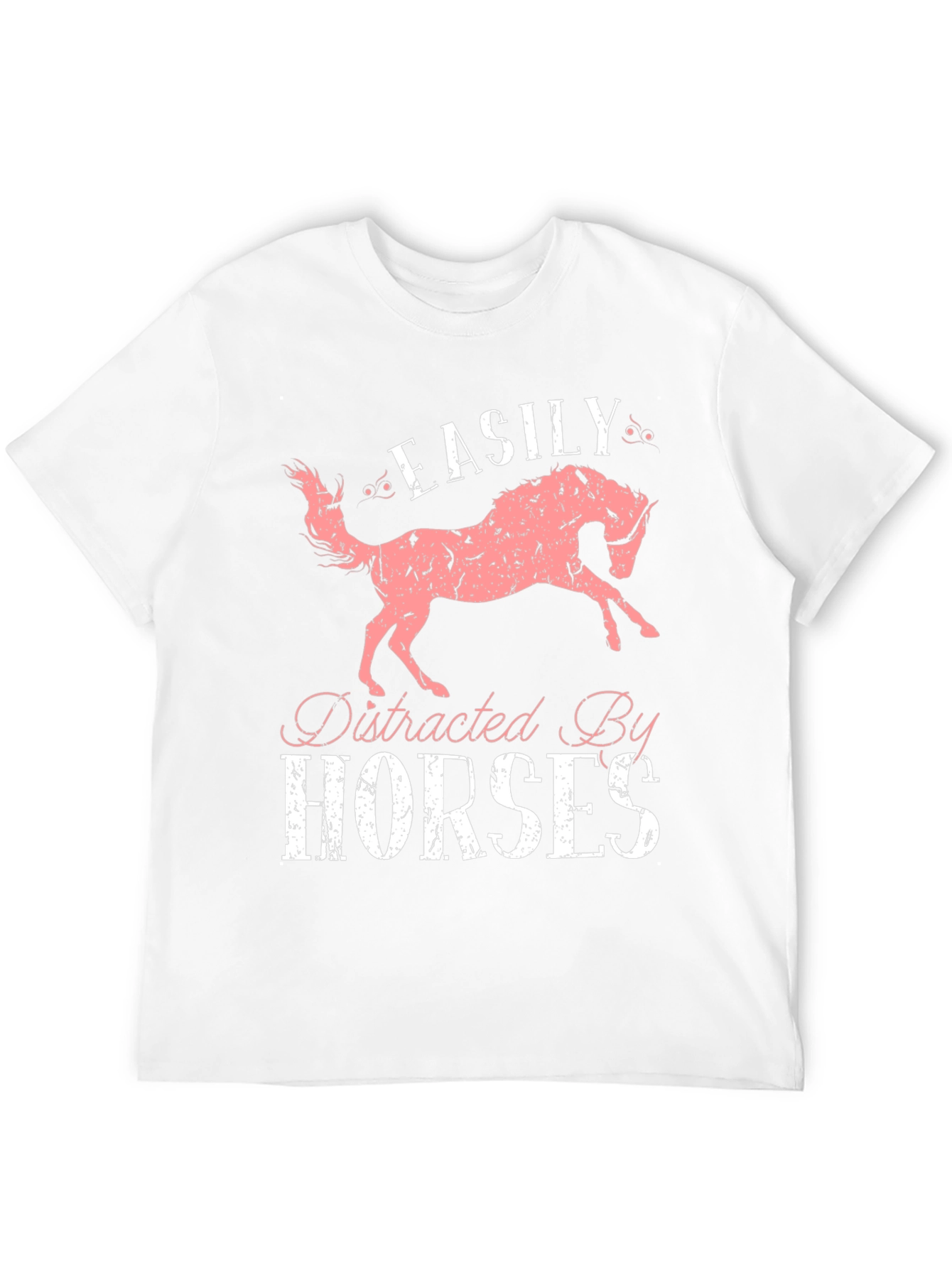 Easily Distracted by Horses Graphic T-Shirt