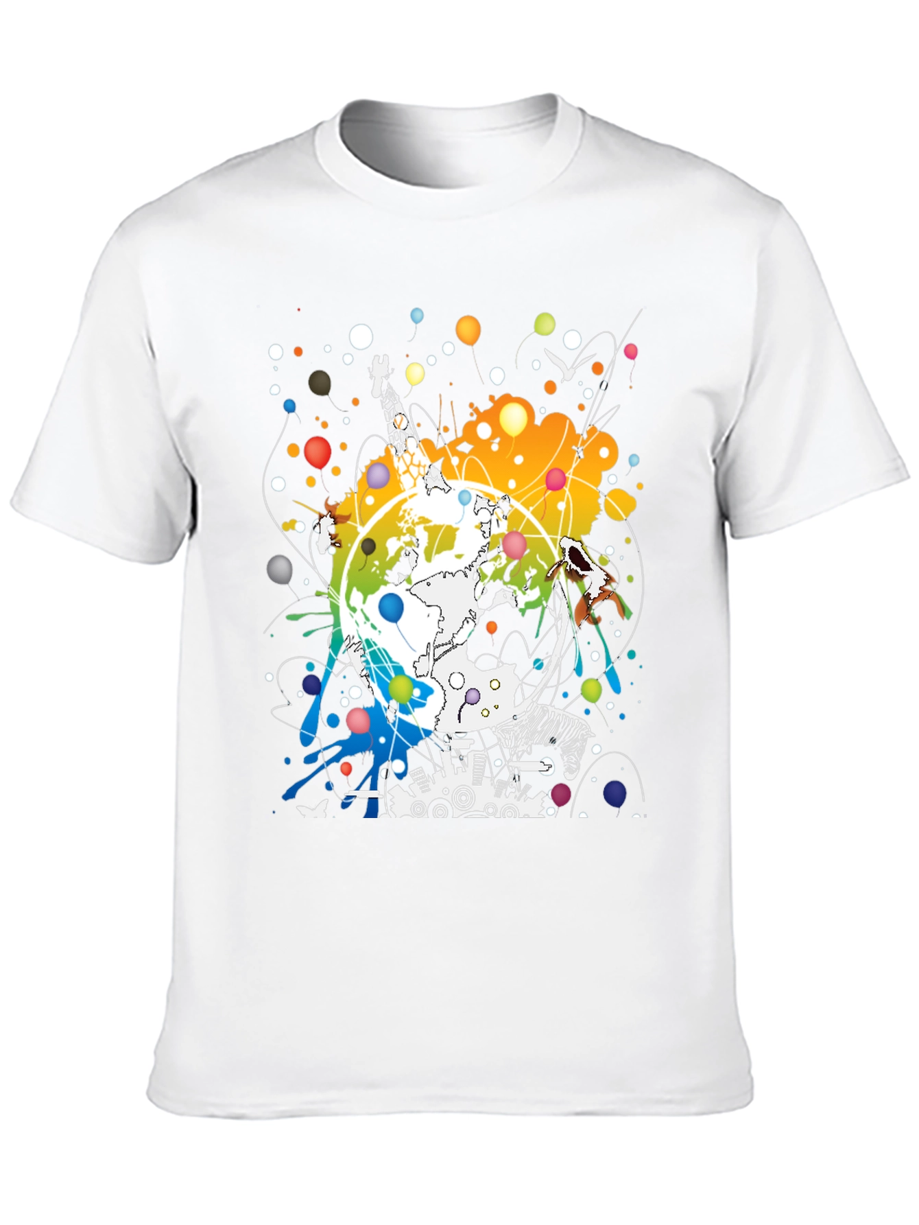 Global Giraffe Art Tee