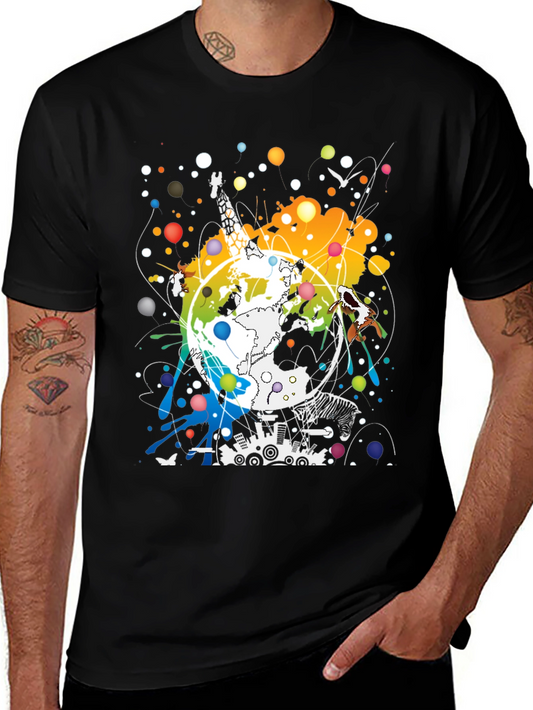 Global Giraffe Art Tee