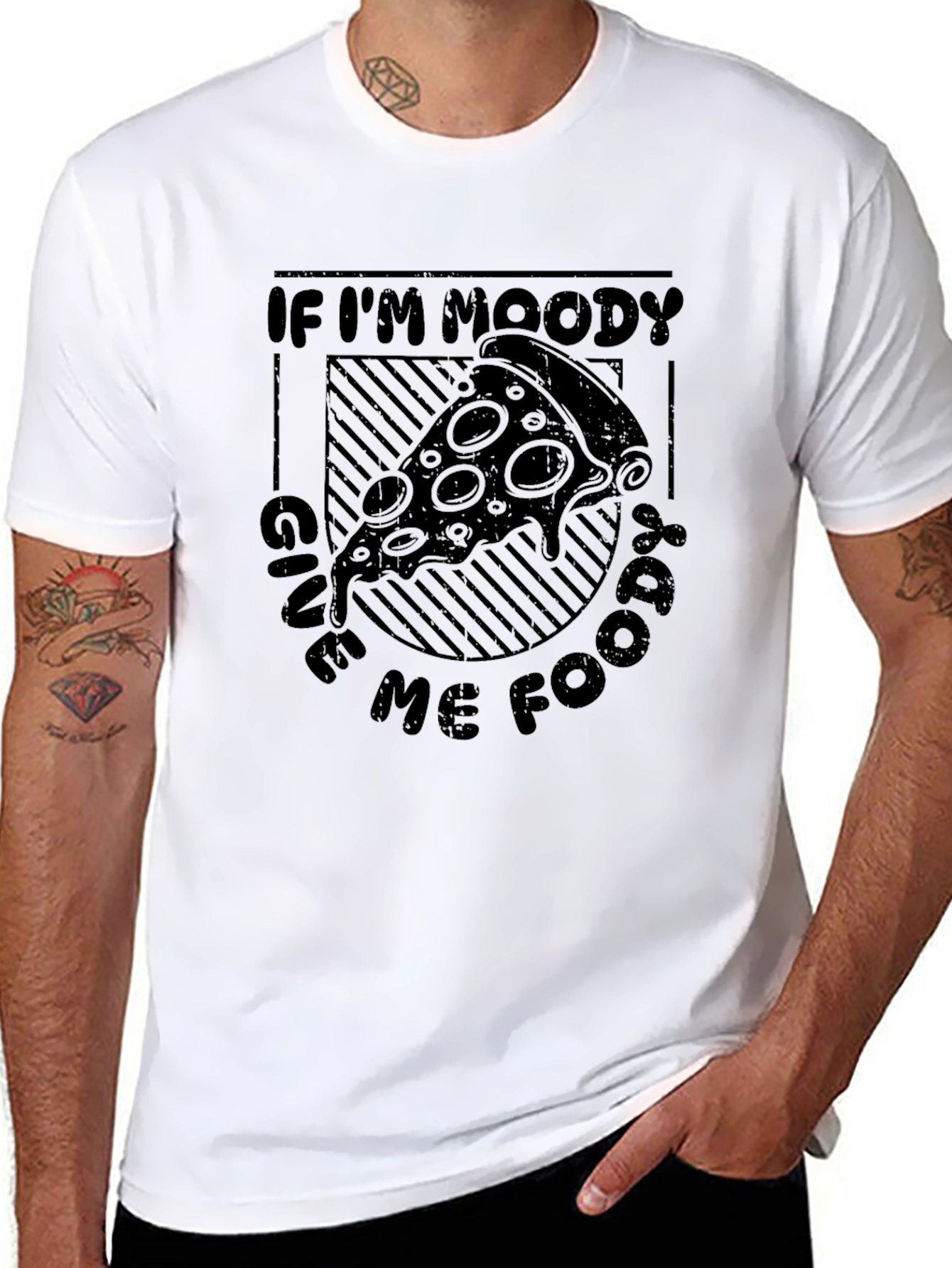 Moody? Give Me Food Pizza T-Shirt