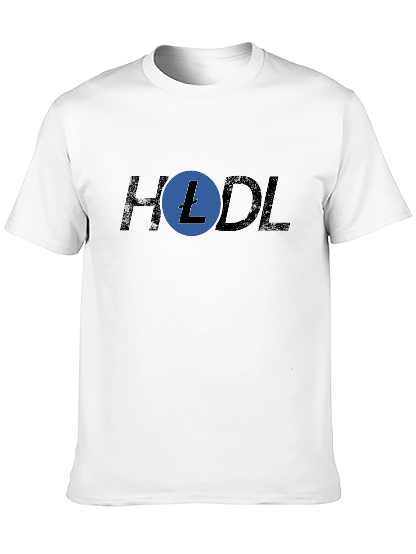 HODL Litecoin Crypto T-Shirt - Black Cotton Blend