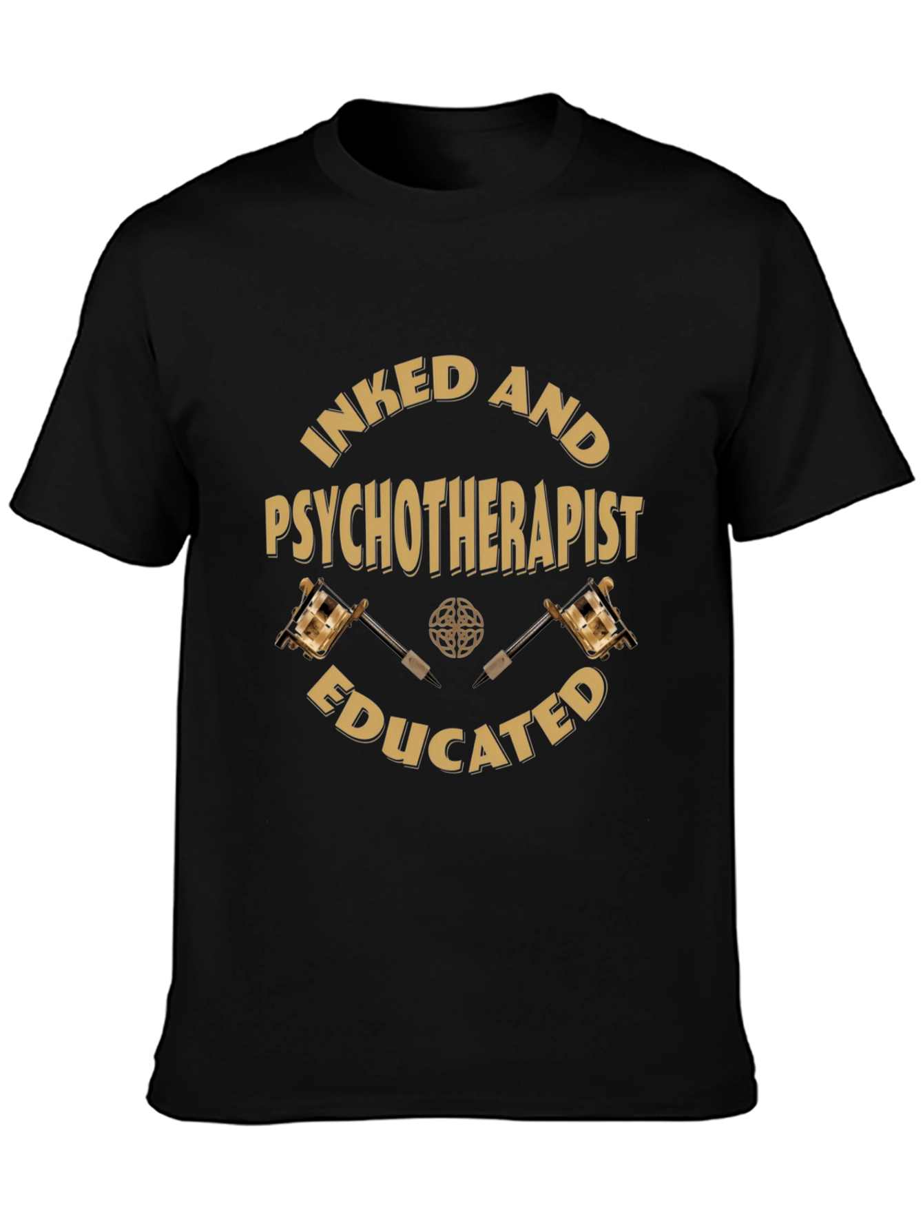 Inked Psychotherapist Educated Graphic Tee