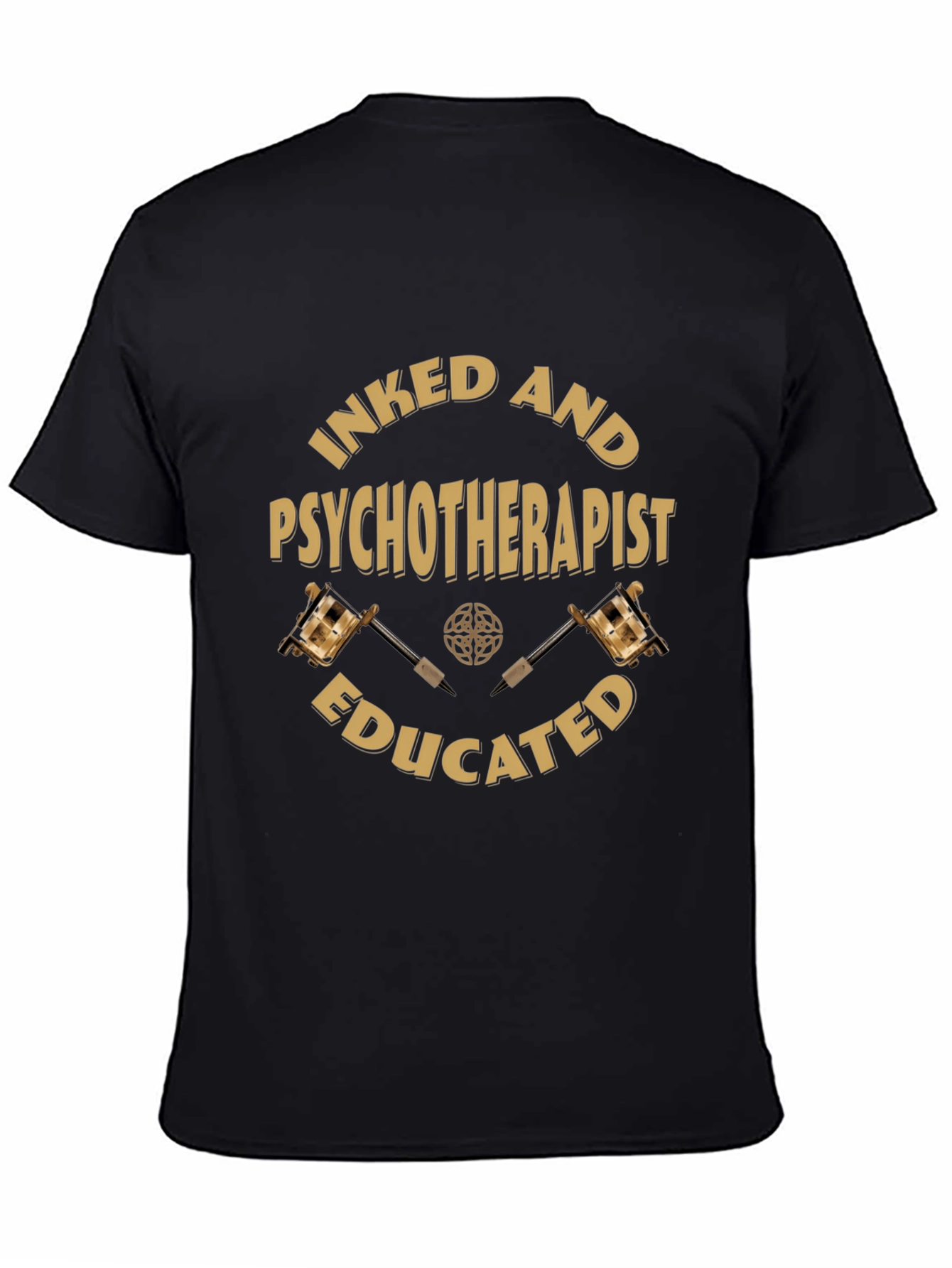 Inked Psychotherapist Educated Graphic Tee
