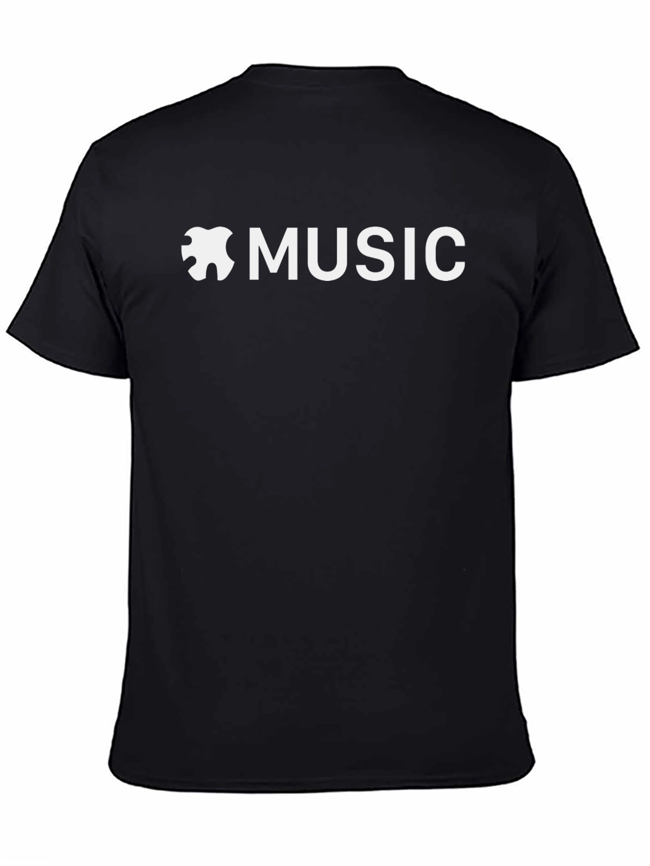 Apple Music Inspired Black Tee Shirt