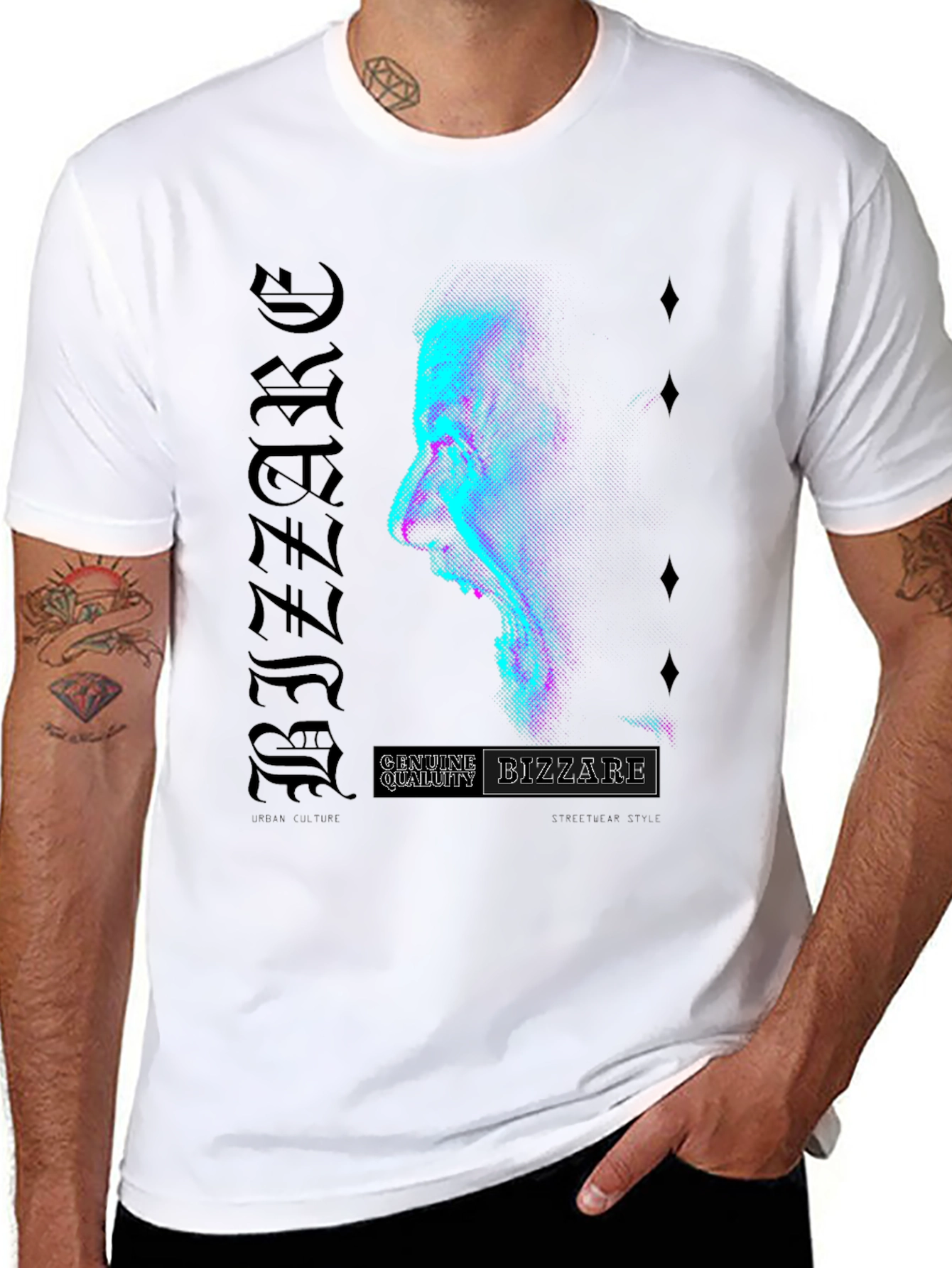Bizzare Graphic Print Tee - Modern Streetwear Style