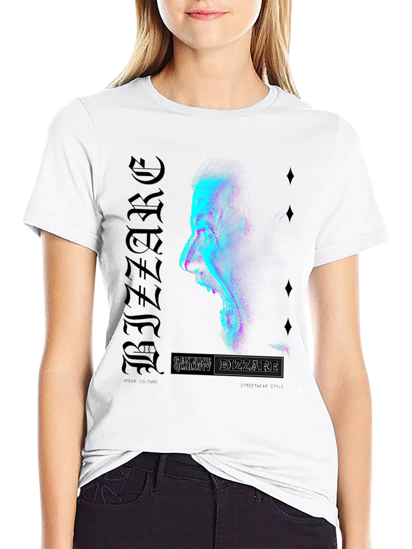 Bizzare Graphic Print Tee - Modern Streetwear Style