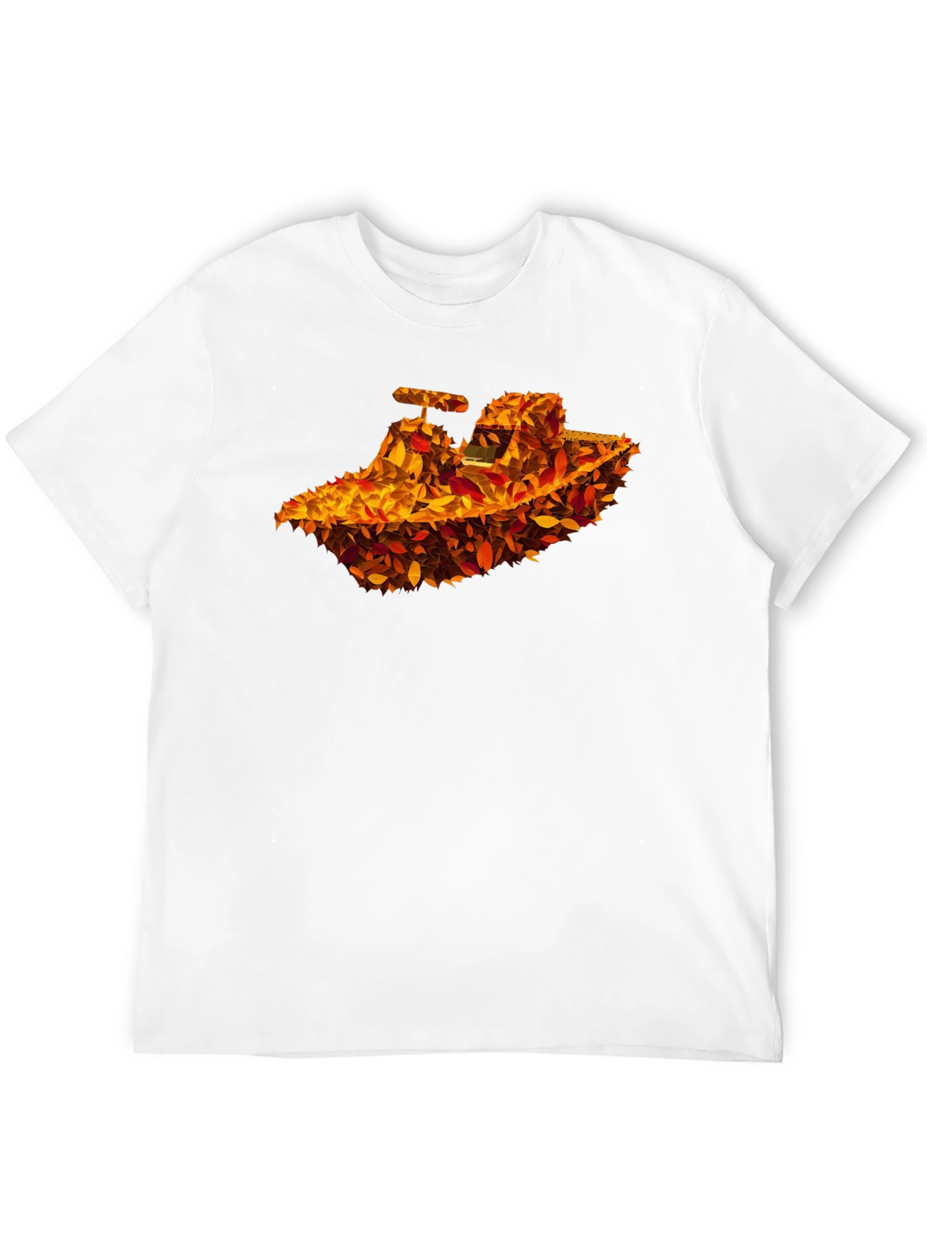 Autumn Leaves Tractor Graphic T-Shirt