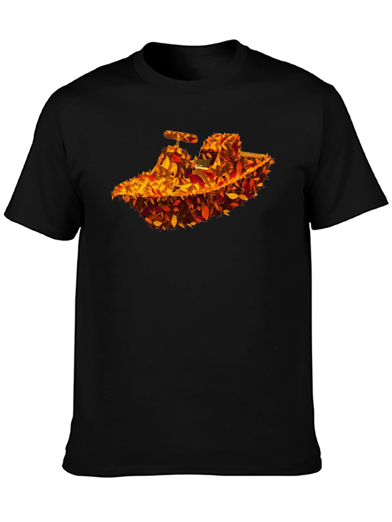 Autumn Leaves Tractor Graphic T-Shirt