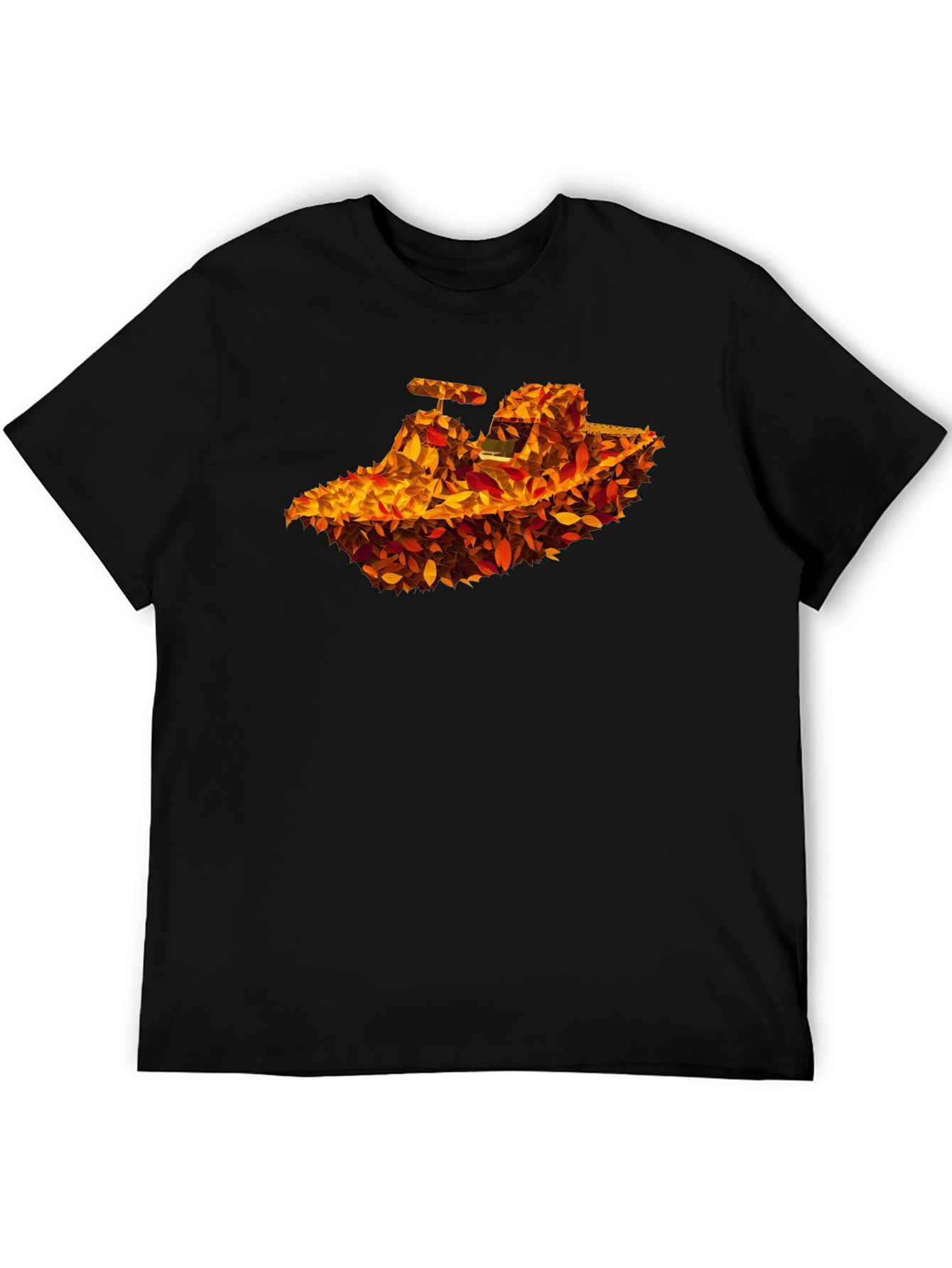 Autumn Leaves Tractor Graphic T-Shirt