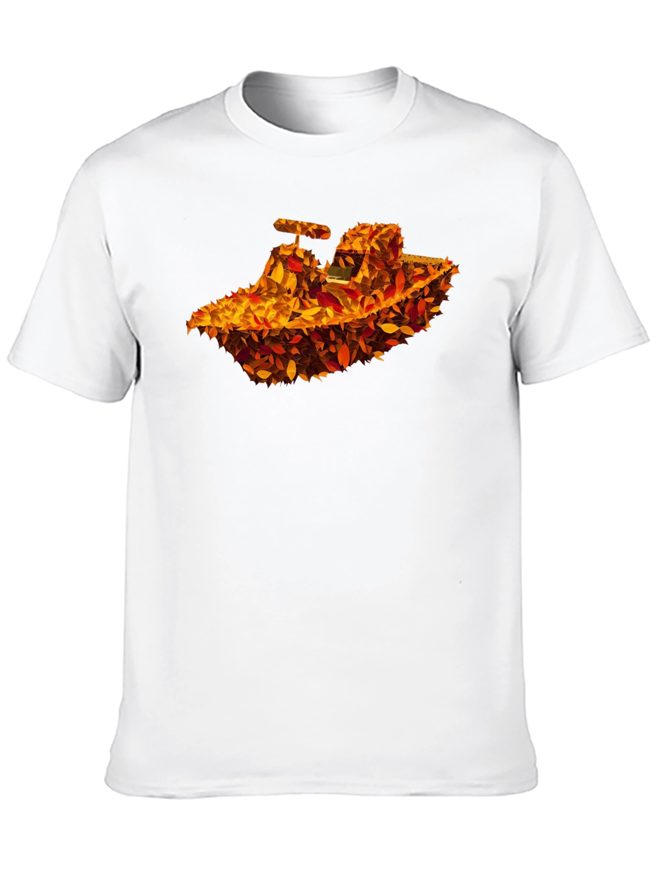 Autumn Leaves Tractor Graphic T-Shirt