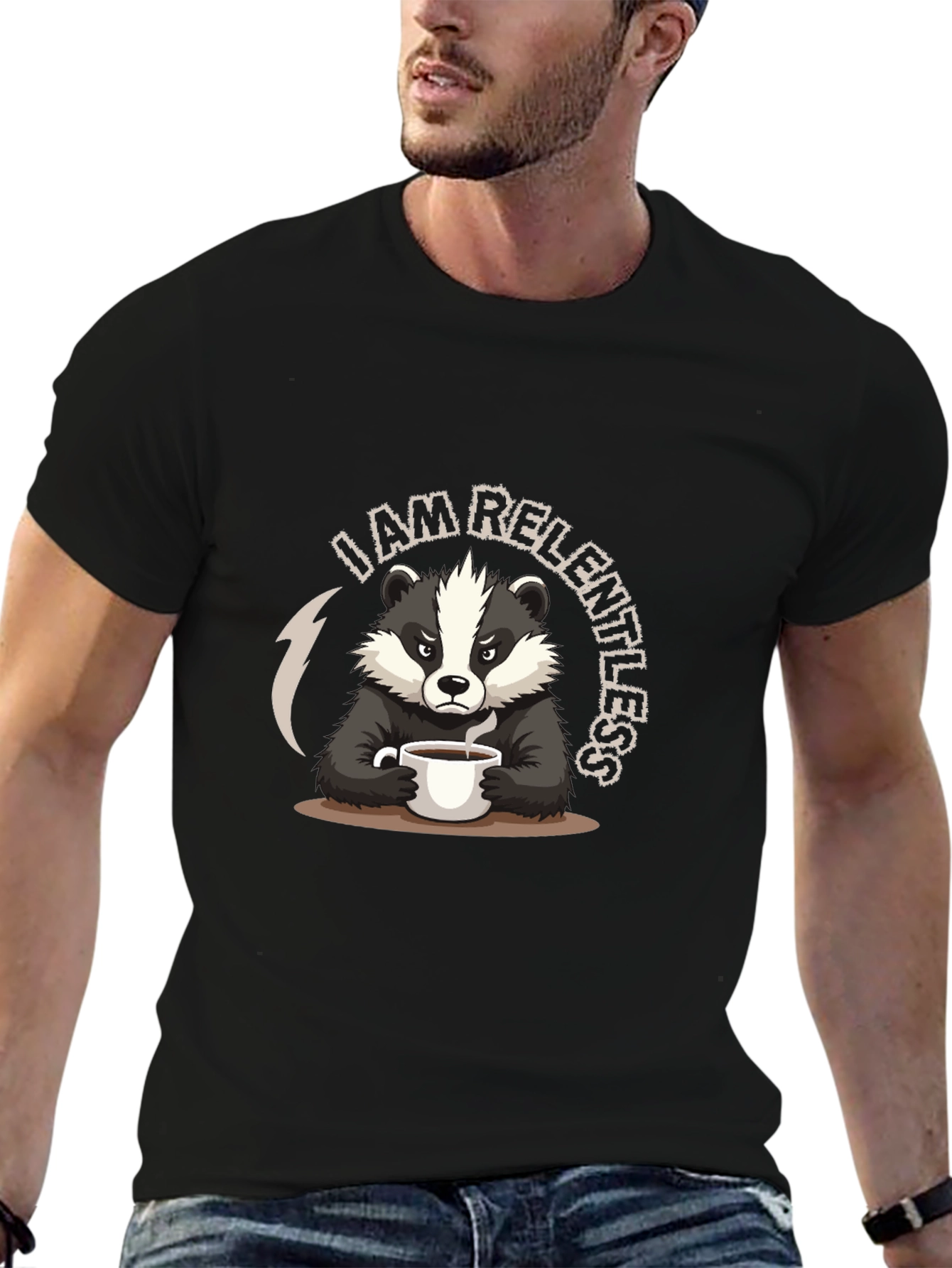 Relentless Badger Graphic T-Shirt