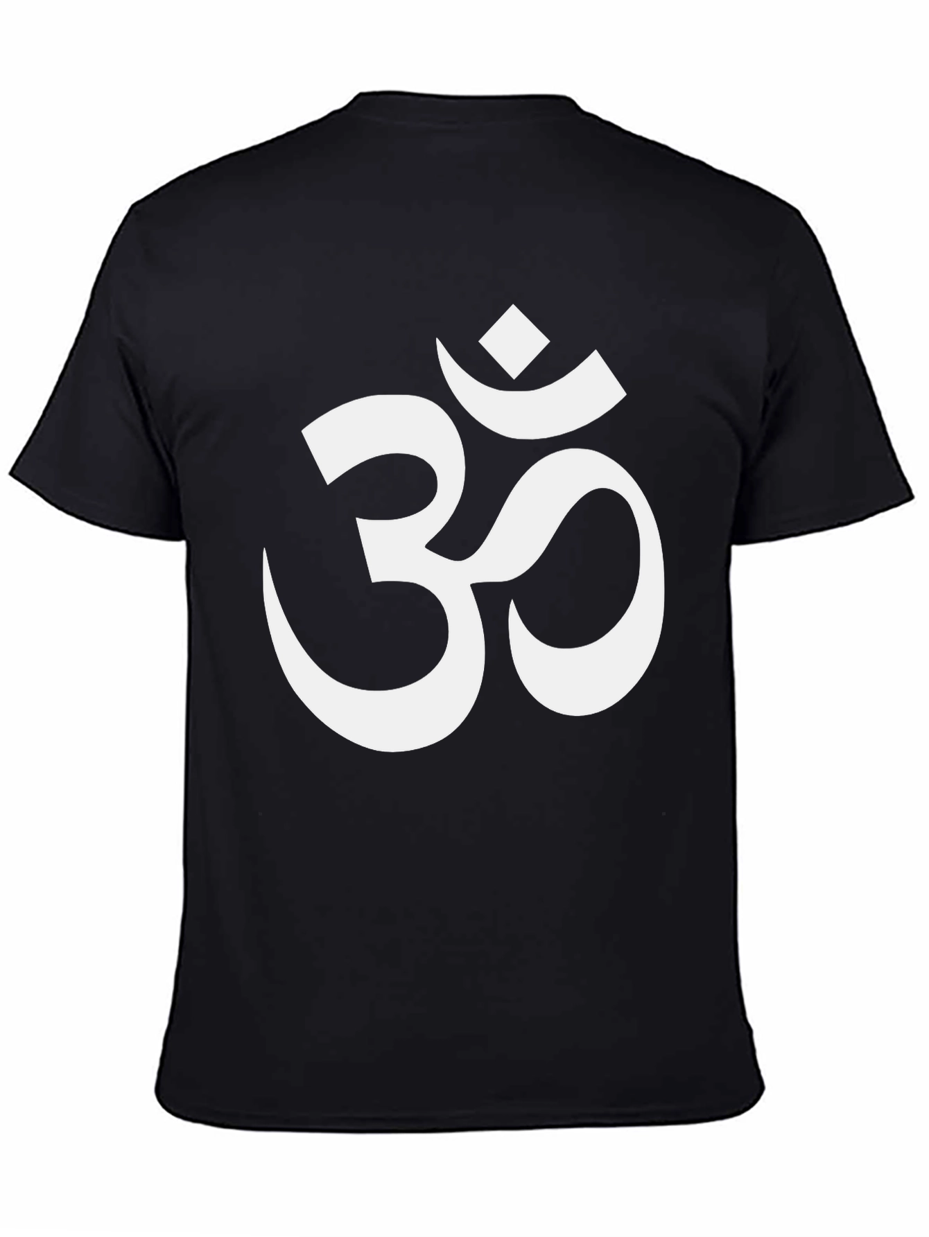 Mens Om Symbol Graphic Tee - Black