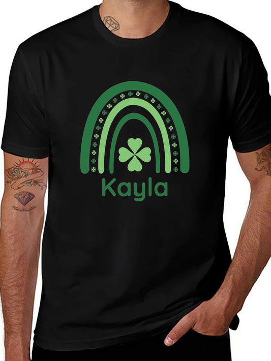Kayla St. Patricks Day Shamrock Rainbow T-Shirt
