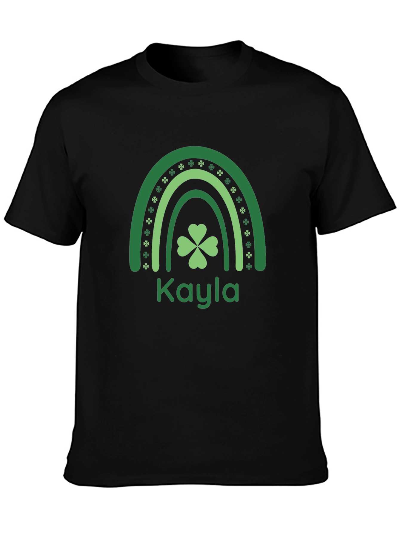 Kayla St. Patricks Day Shamrock Rainbow T-Shirt