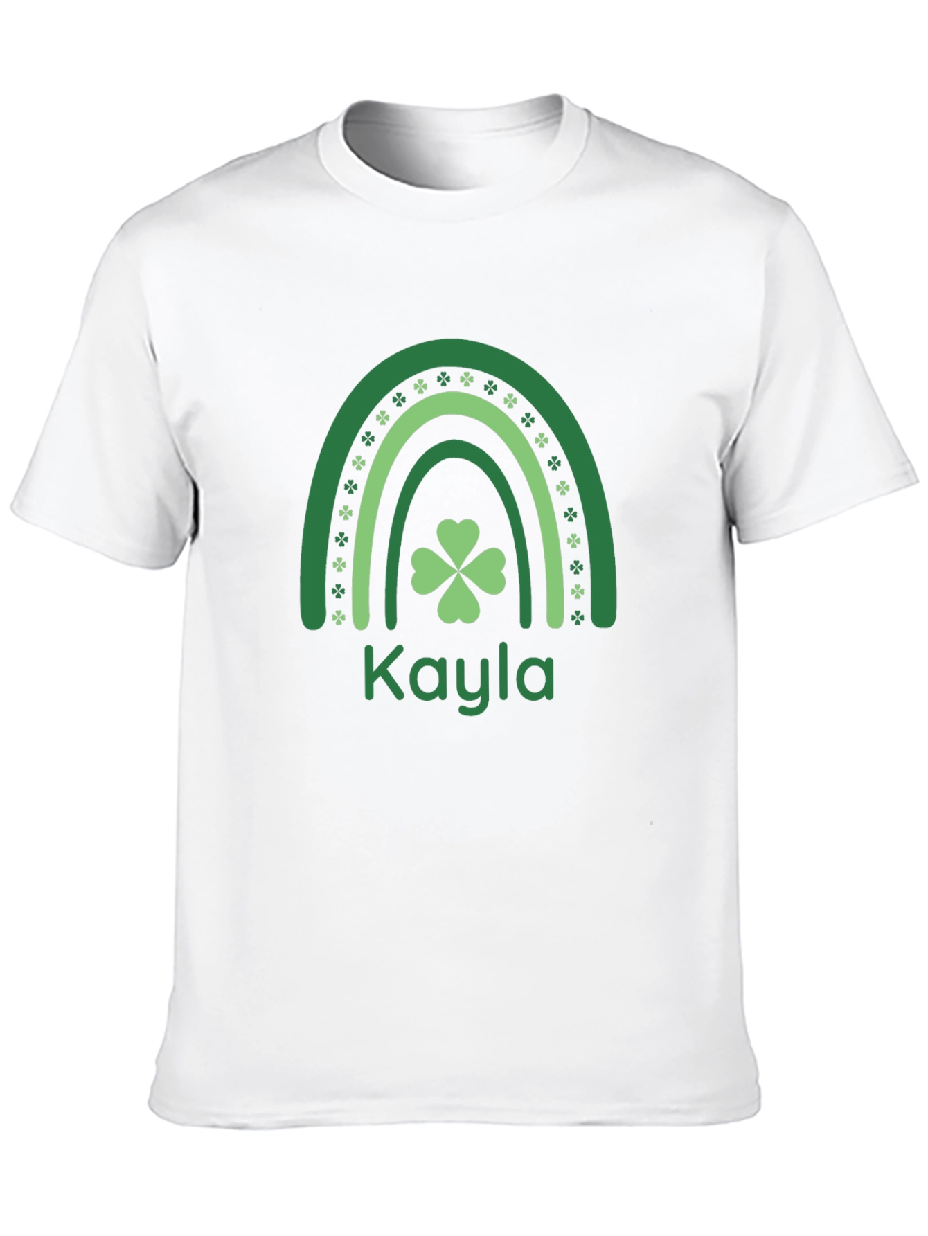 Kayla St. Patricks Day Shamrock Rainbow T-Shirt