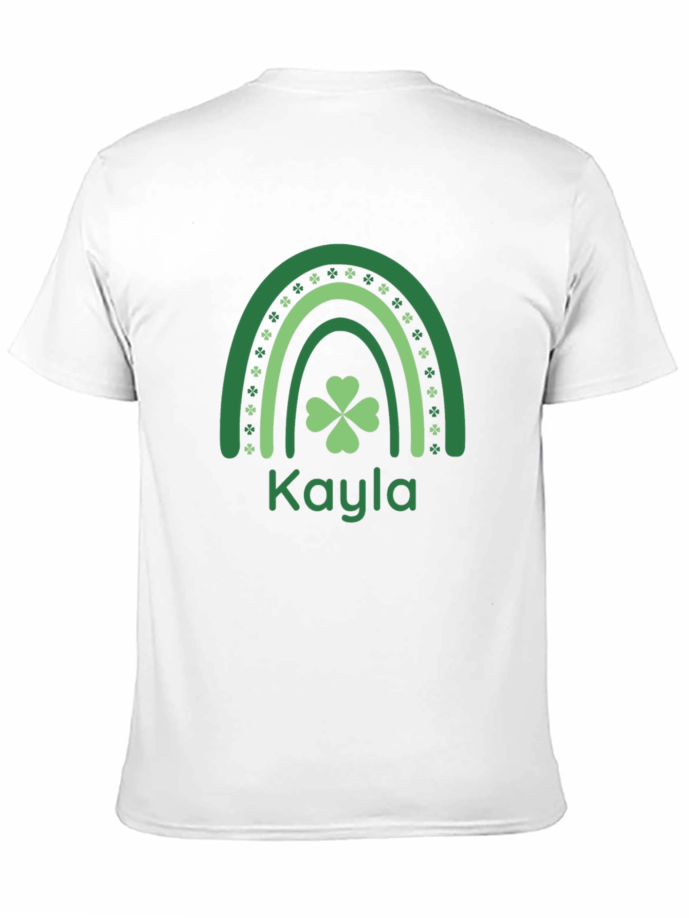 Kayla St. Patricks Day Shamrock Rainbow T-Shirt