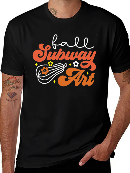 Fall Subway Art T-Shirt - Autumn Vibes