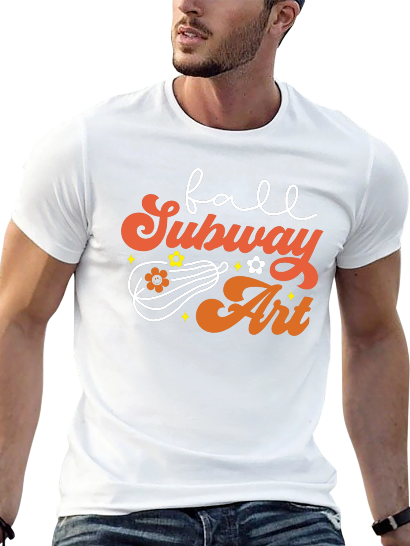 Fall Subway Art T-Shirt - Autumn Vibes