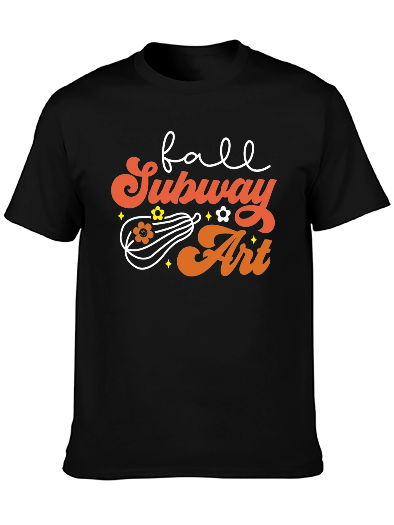Fall Subway Art T-Shirt - Autumn Vibes