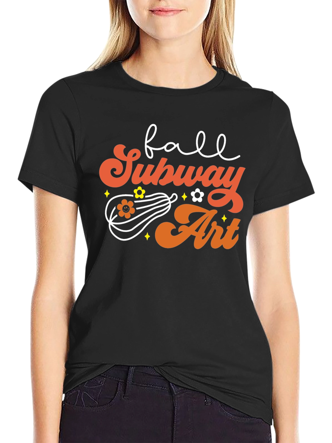 Fall Subway Art T-Shirt - Autumn Vibes