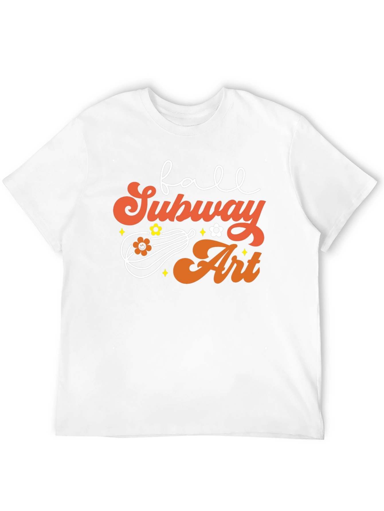 Fall Subway Art T-Shirt - Autumn Vibes