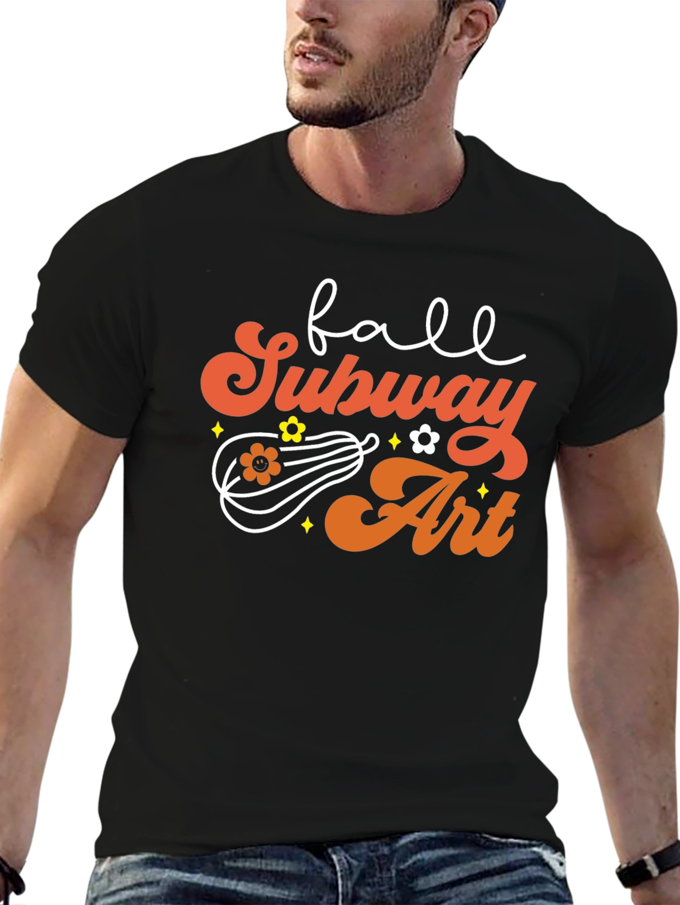 Fall Subway Art T-Shirt - Autumn Vibes