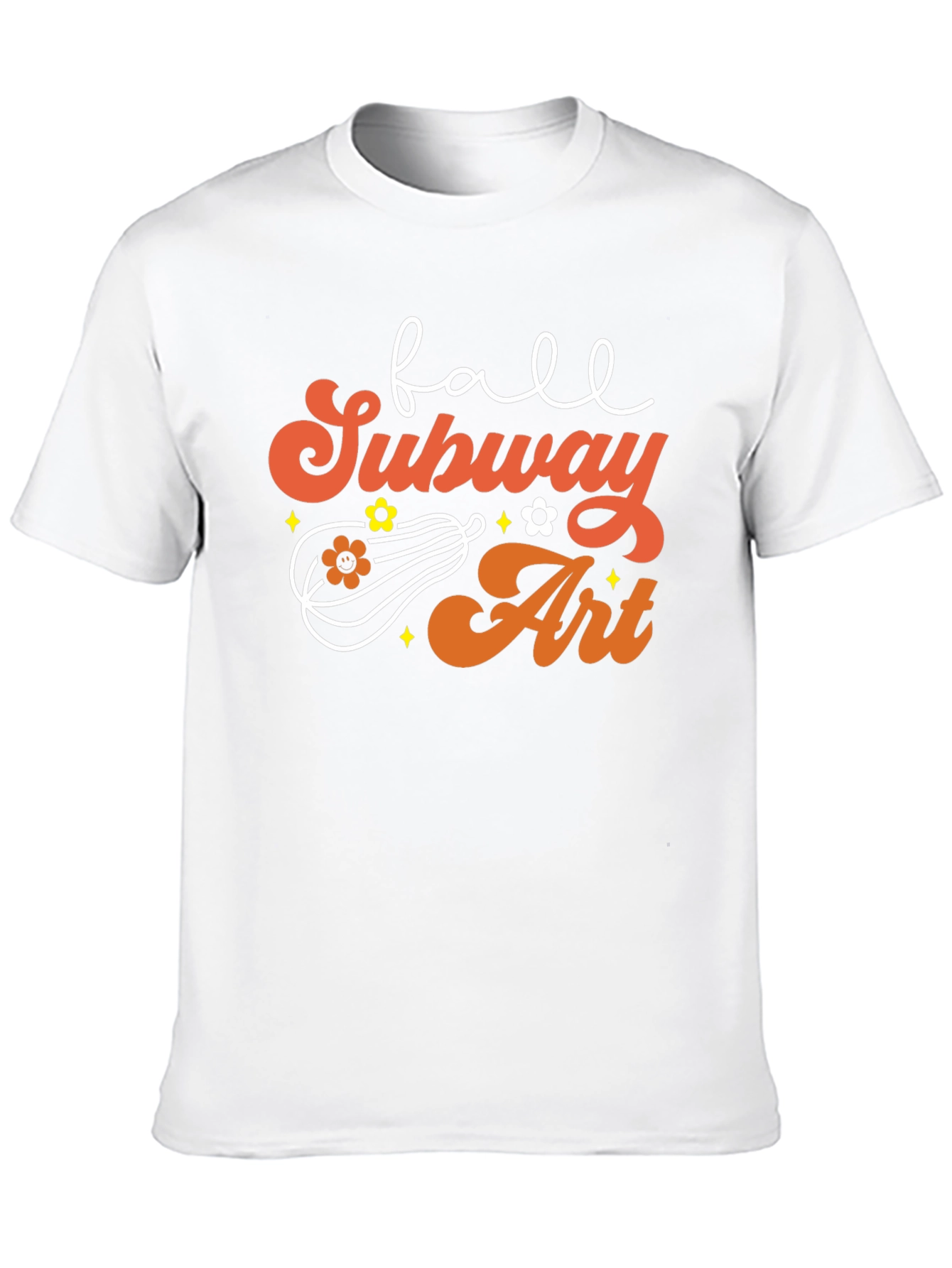 Fall Subway Art T-Shirt - Autumn Vibes