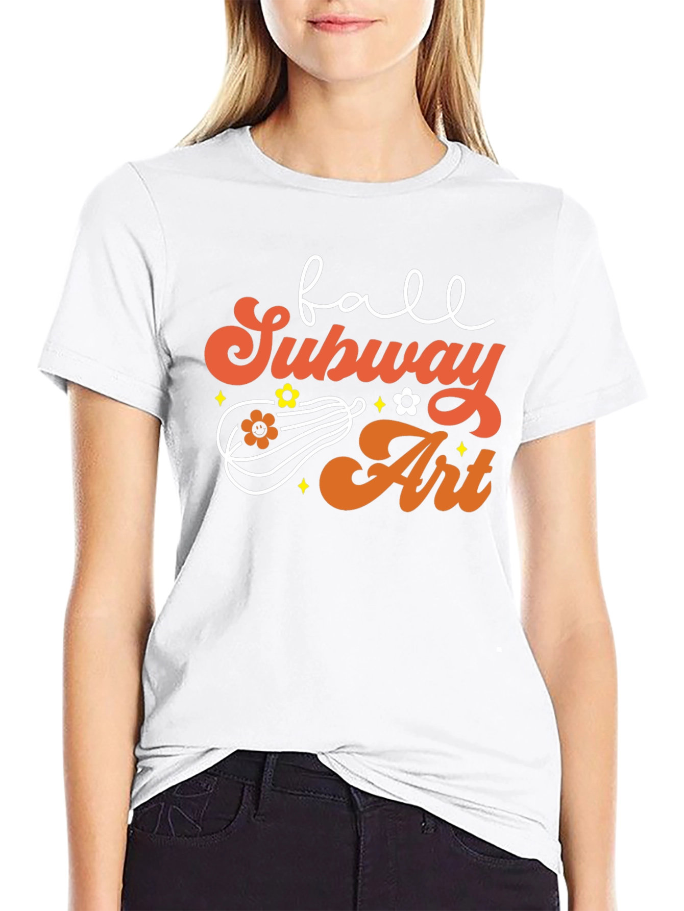 Fall Subway Art T-Shirt - Autumn Vibes
