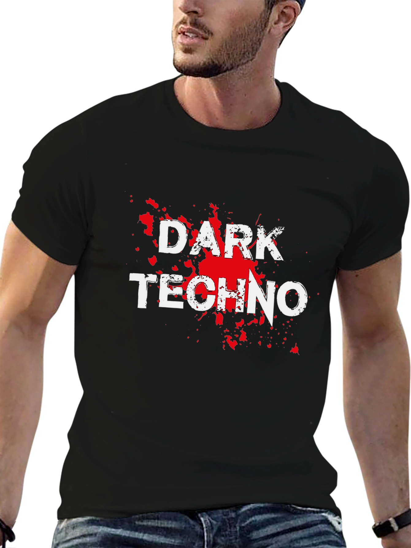 Dark Techno T-Shirt - Black Graphic Tee