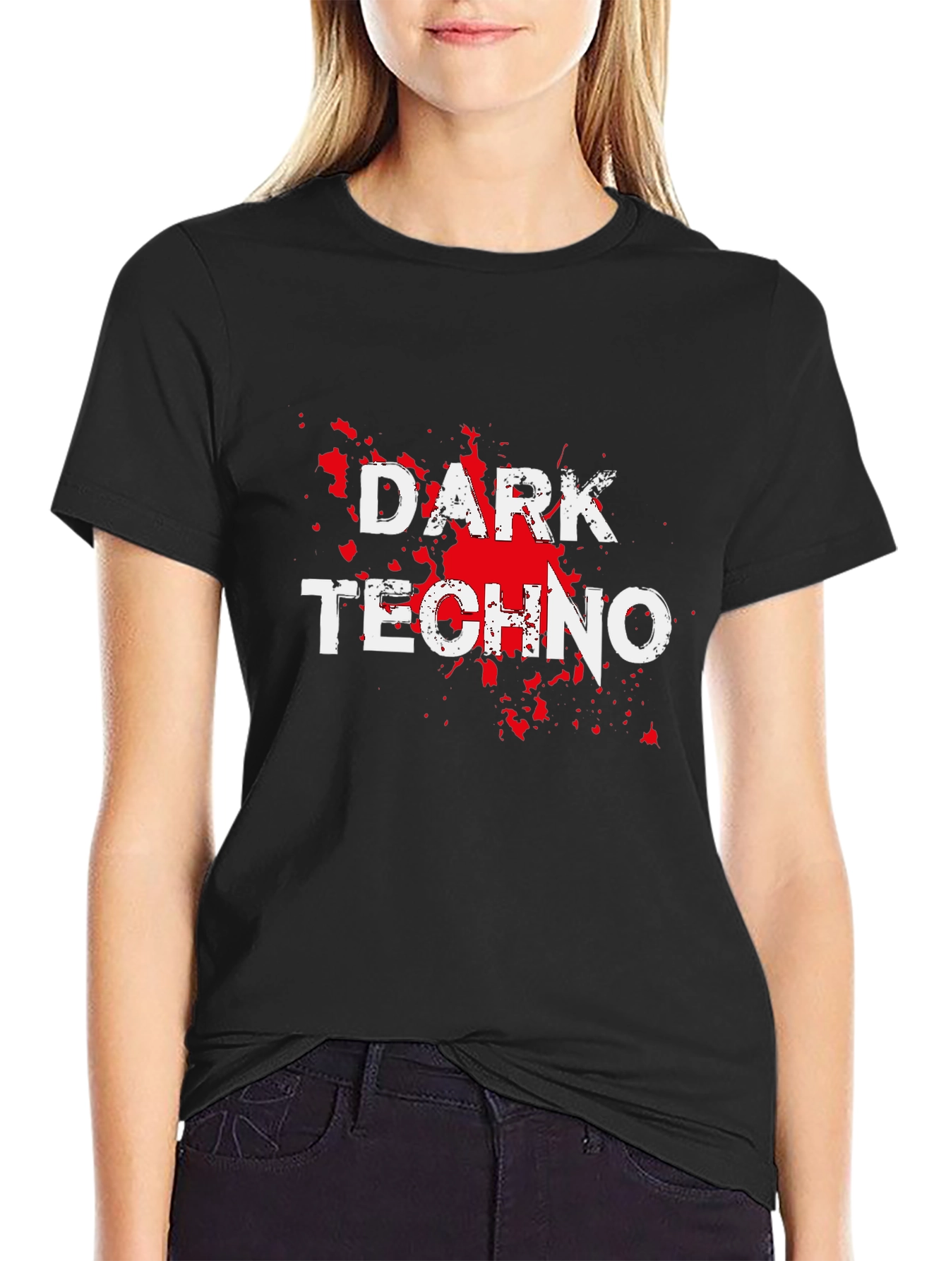 Dark Techno T-Shirt - Black Graphic Tee