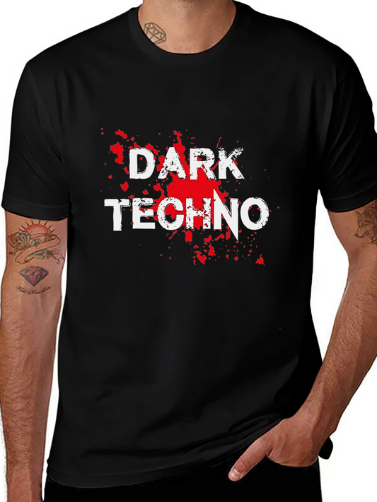 Dark Techno T-Shirt - Black Graphic Tee