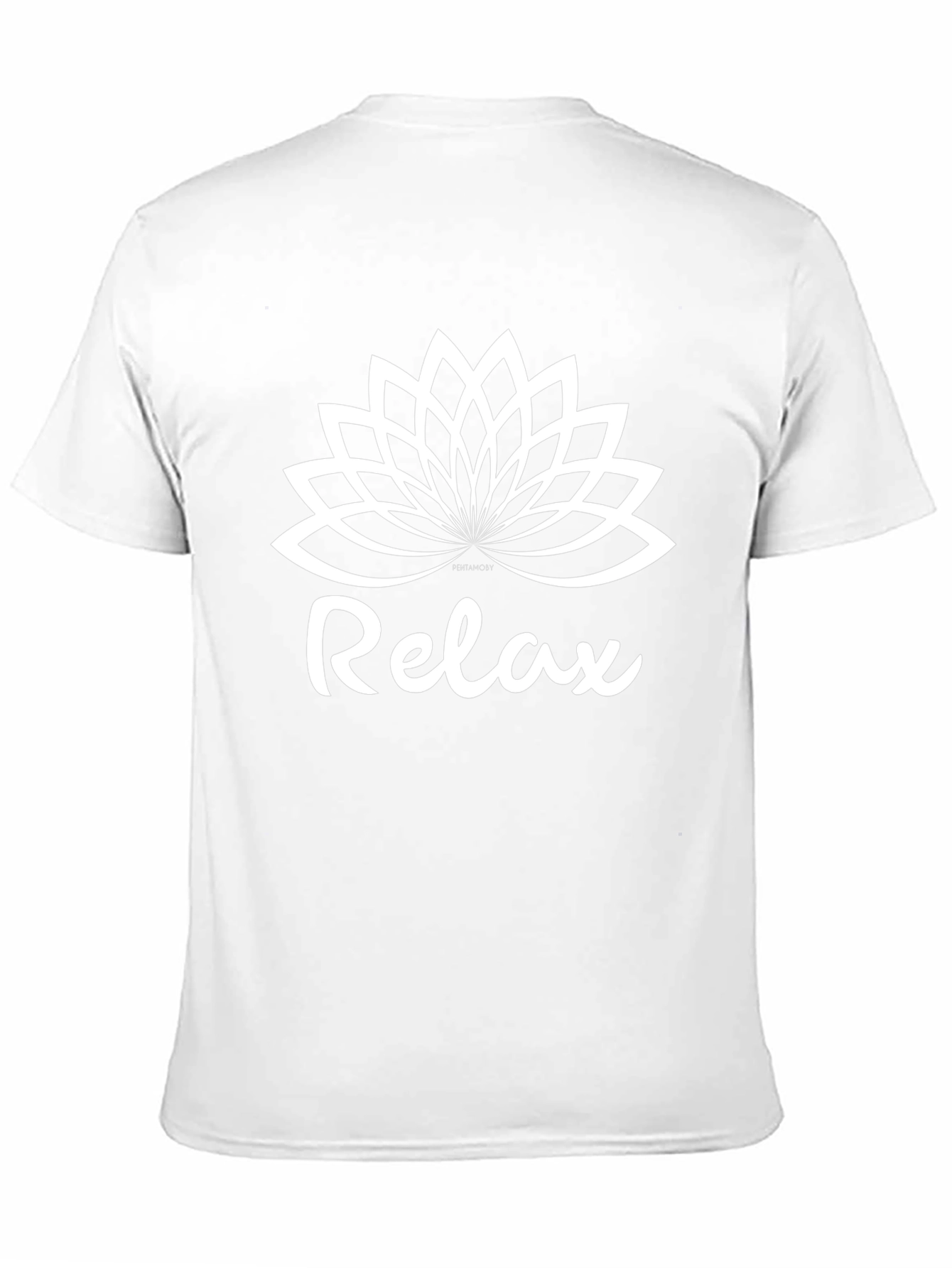 Relax Lotus Flower T-Shirt - Black