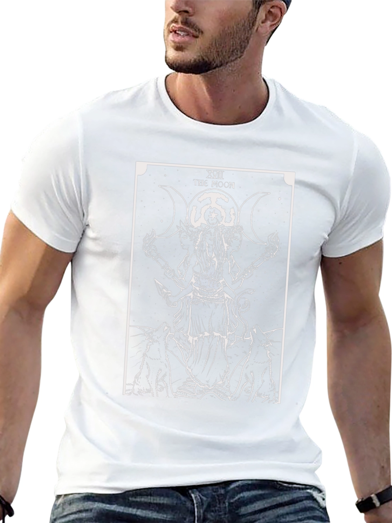 The Moon Tarot Card Graphic Tee