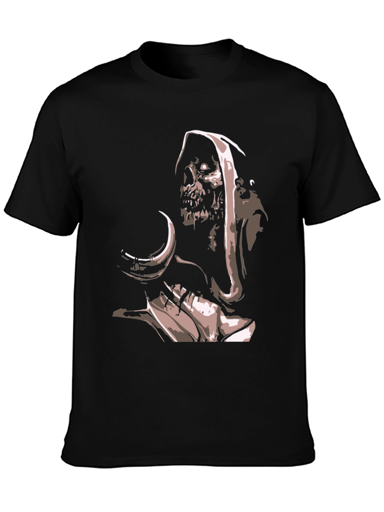 Grim Reaper Graphic Tee - Mens Black T-Shirt