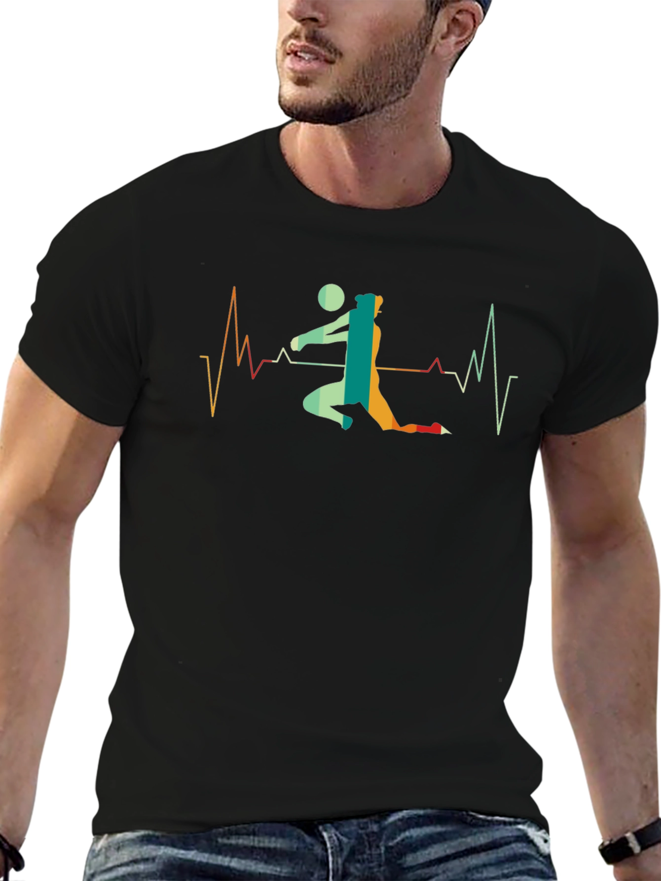Volleyball Heartbeat T-Shirt