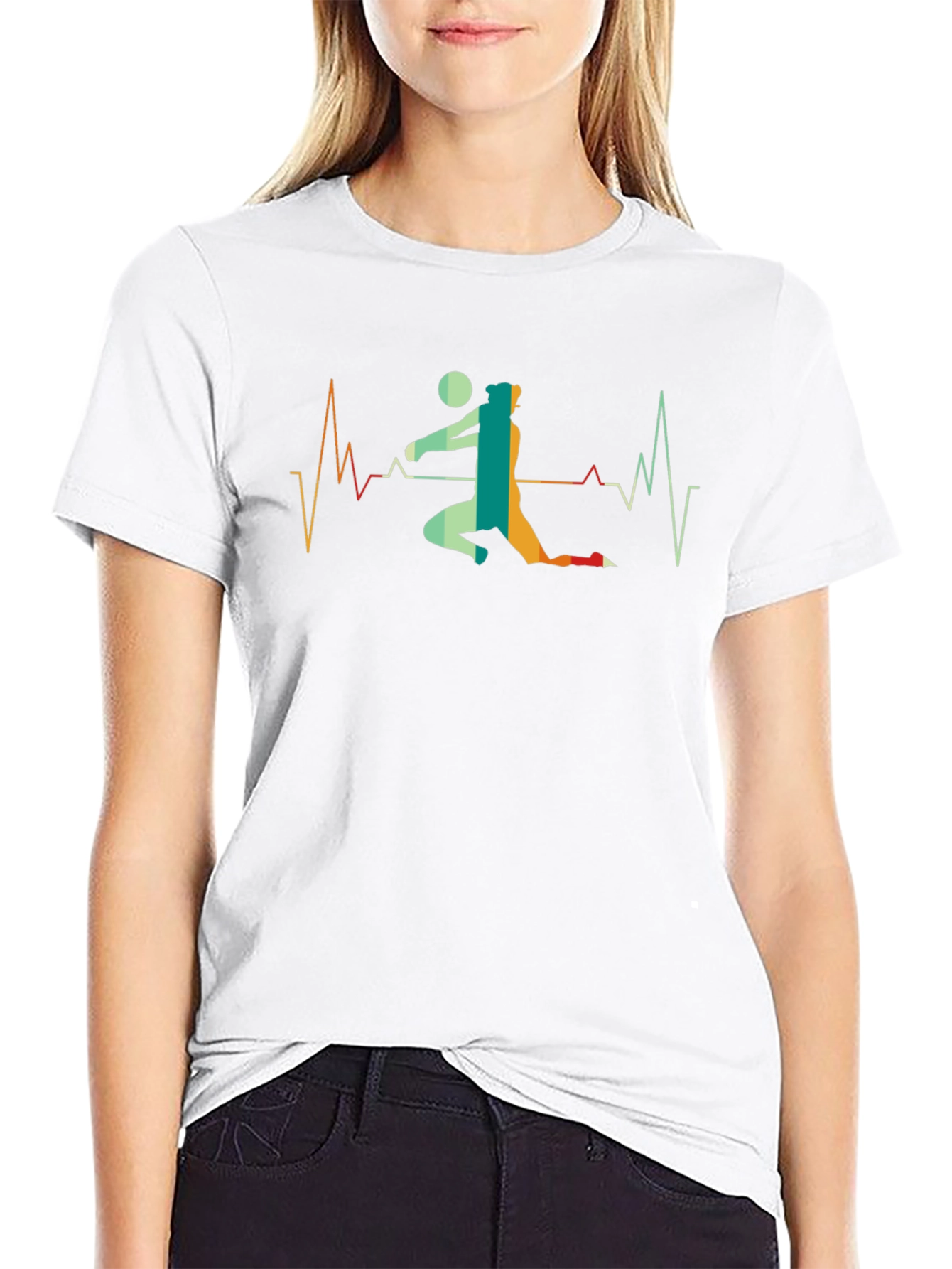 Volleyball Heartbeat T-Shirt