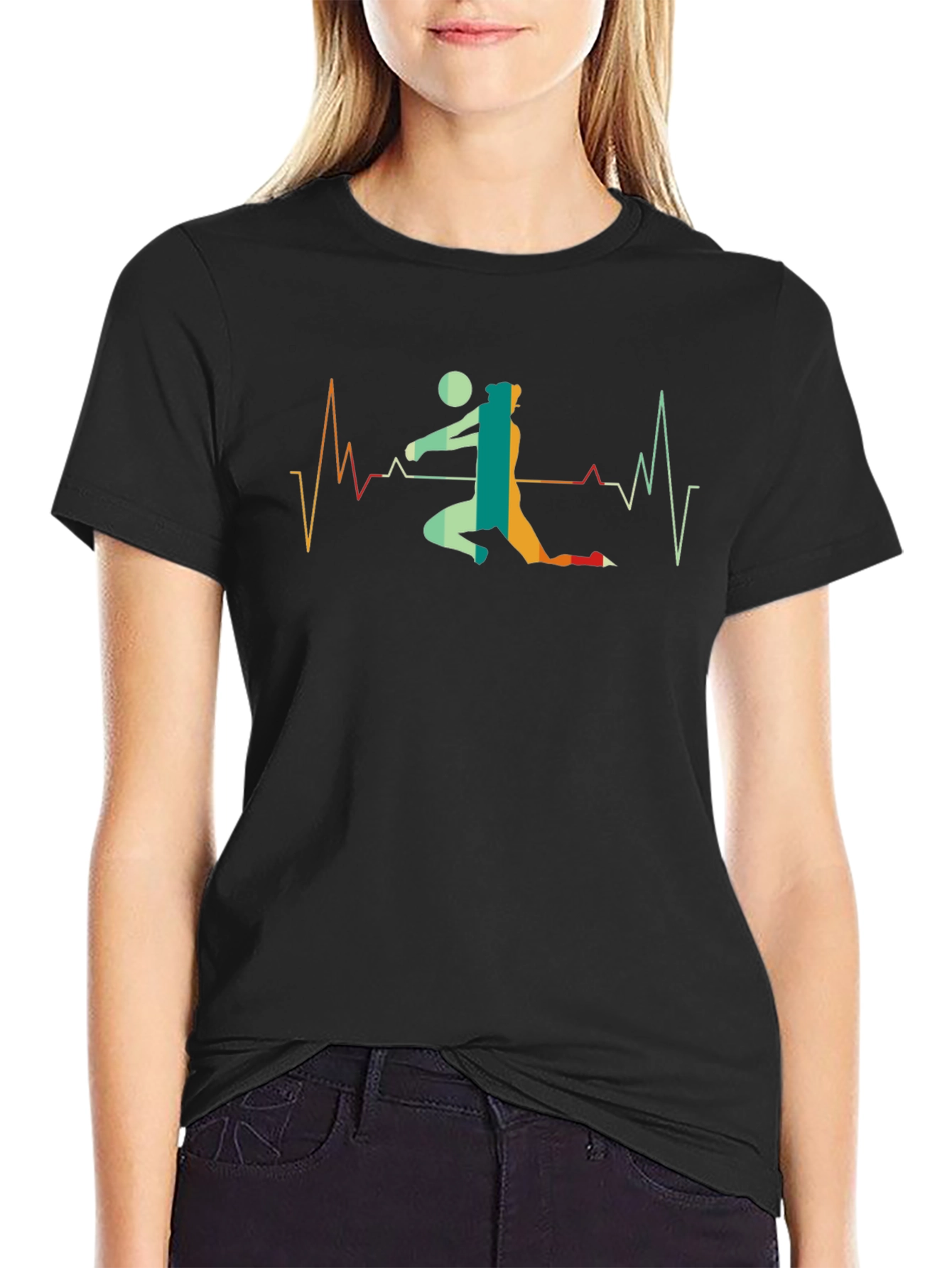 Volleyball Heartbeat T-Shirt