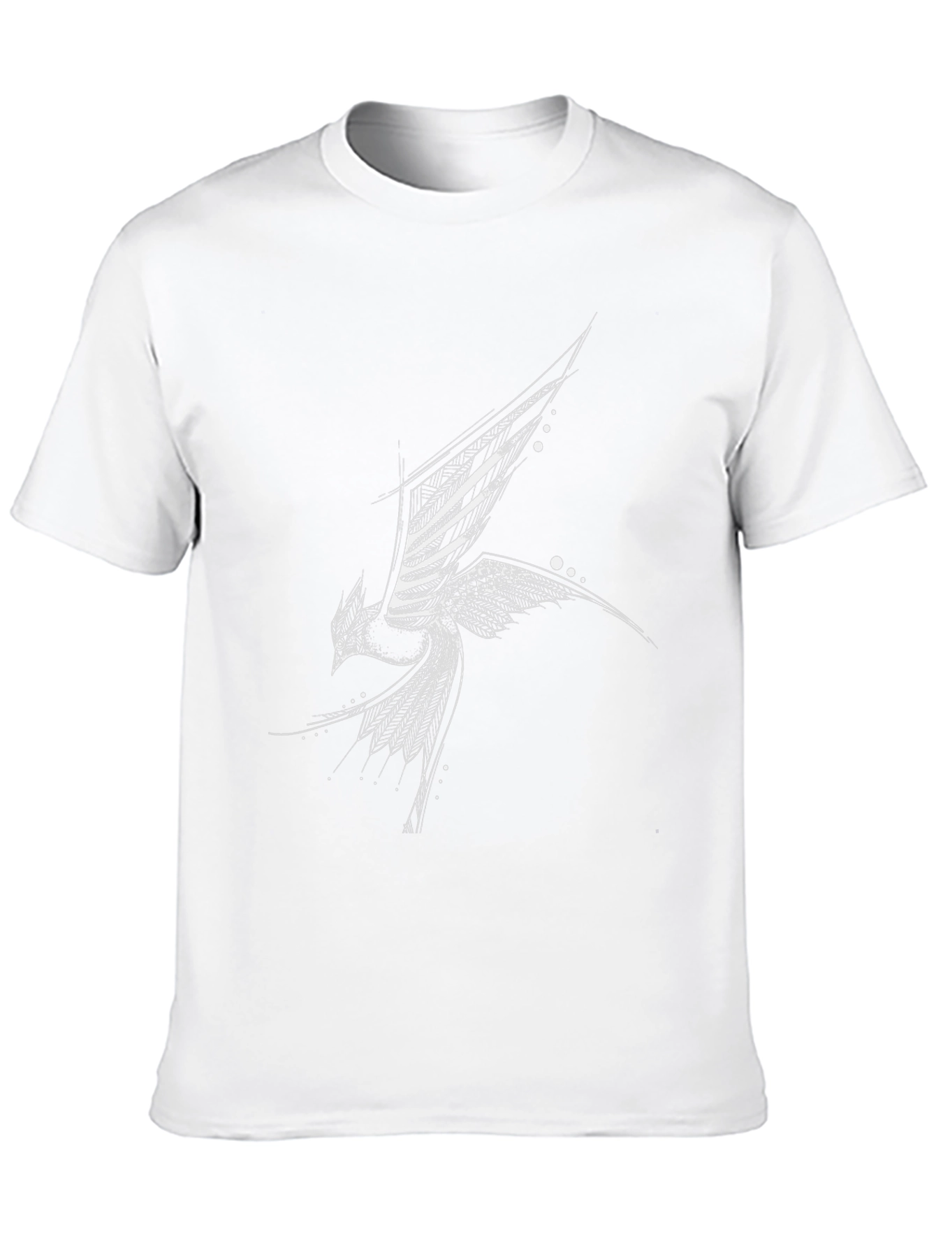 Abstract Bird Black T-Shirt