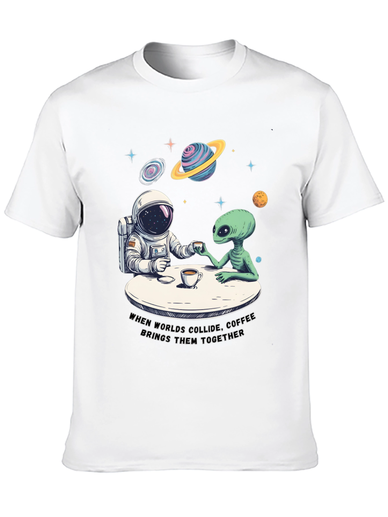 Worlds Collide Coffee T-Shirt