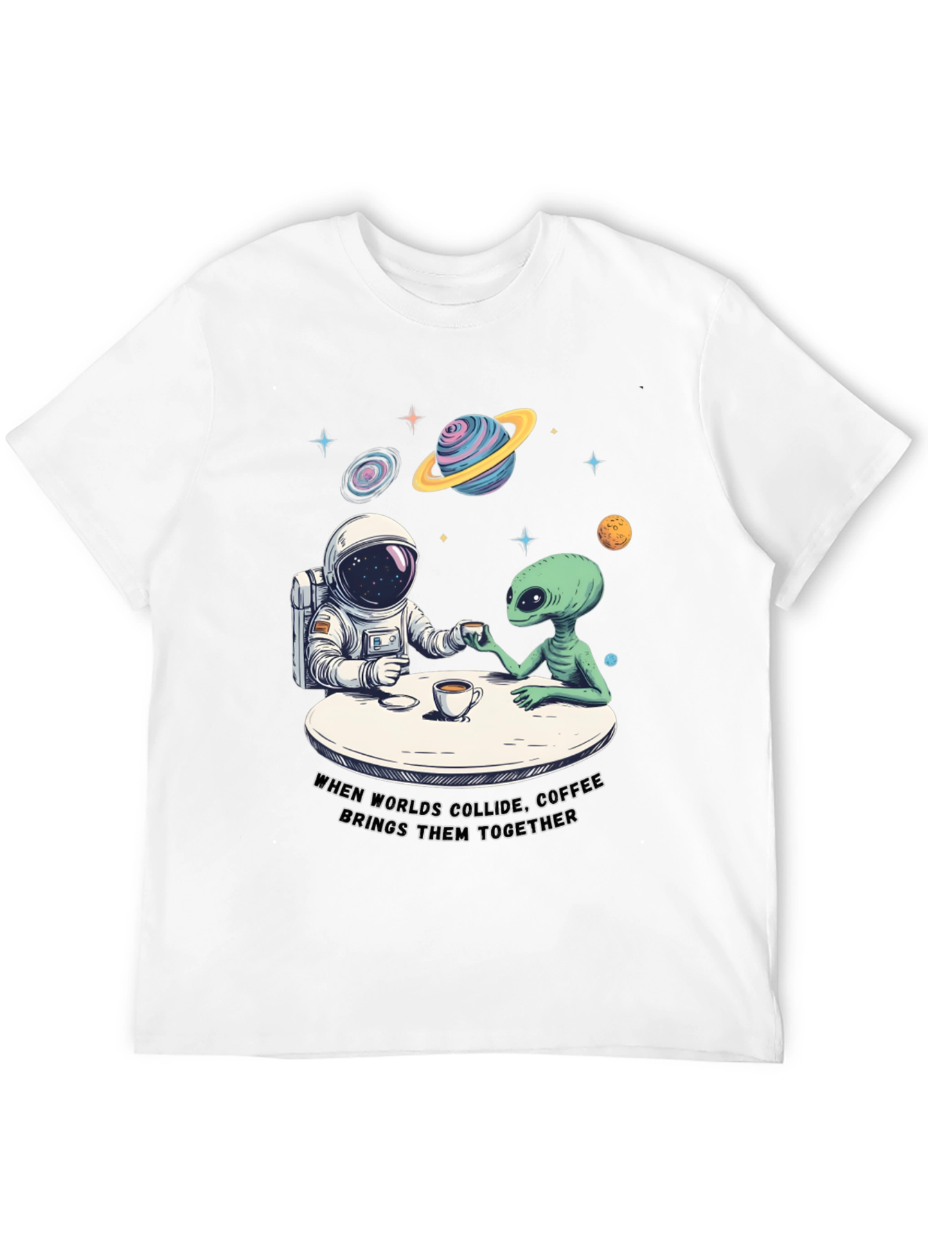 Worlds Collide Coffee T-Shirt