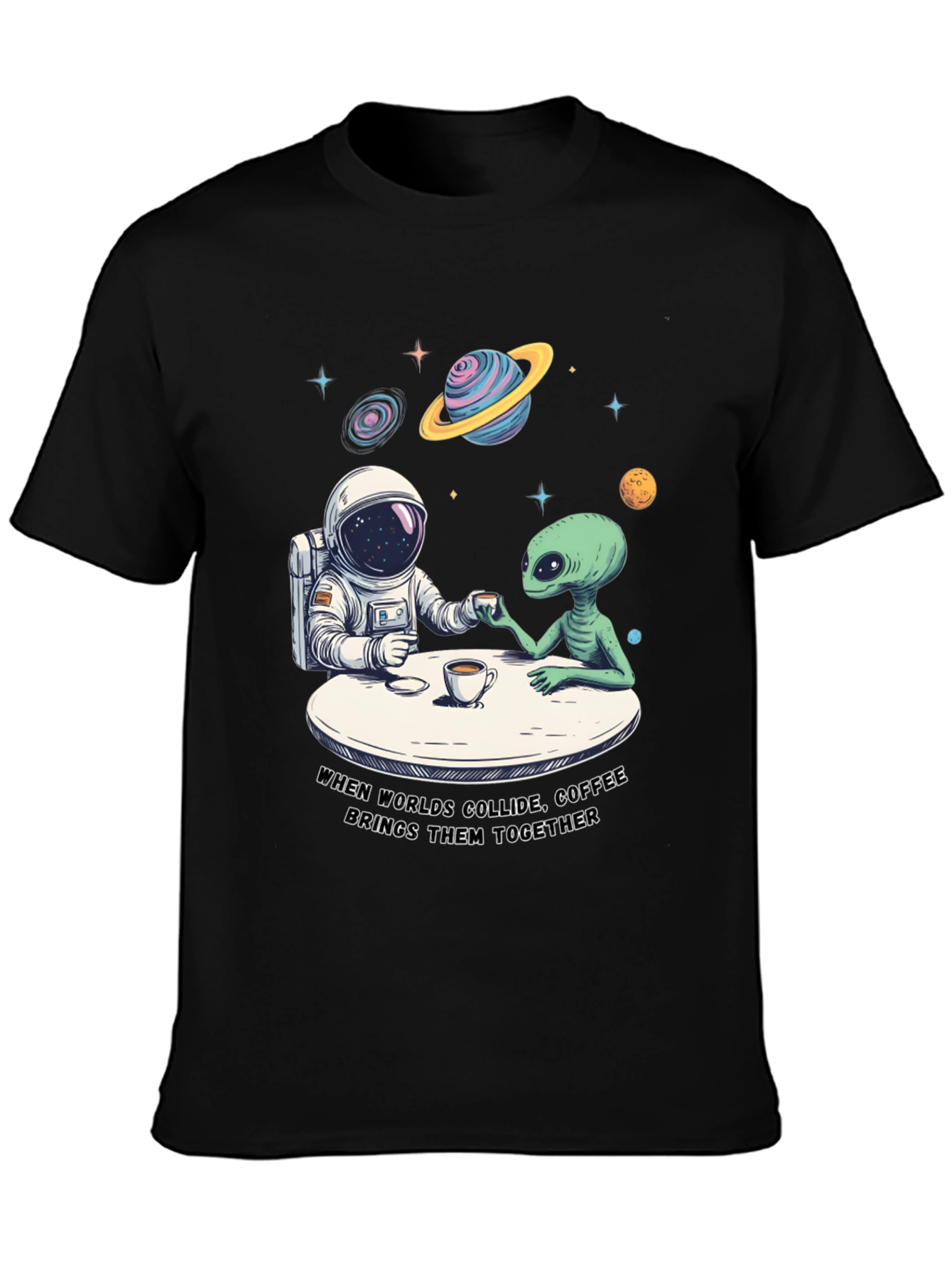 Worlds Collide Coffee T-Shirt