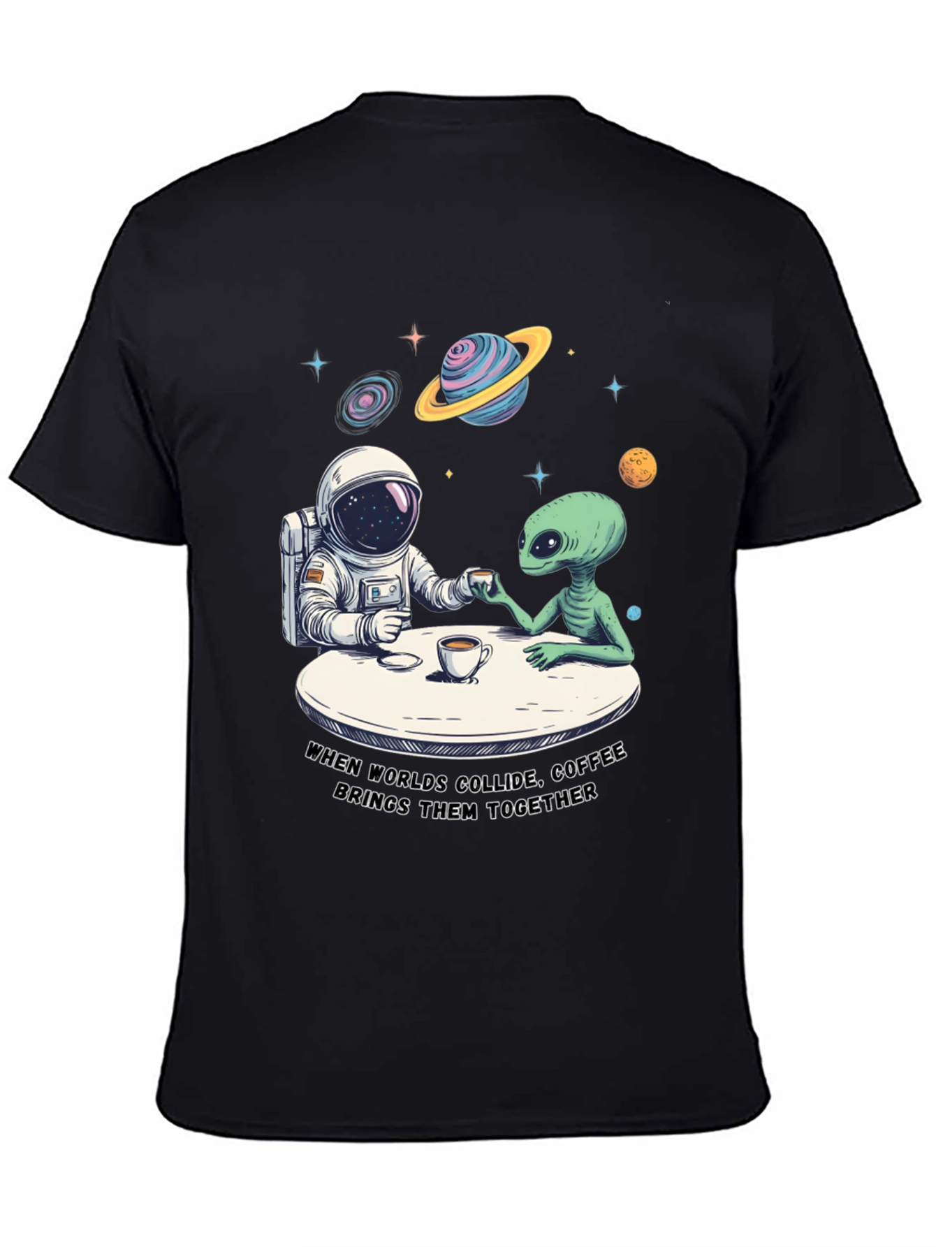 Worlds Collide Coffee T-Shirt