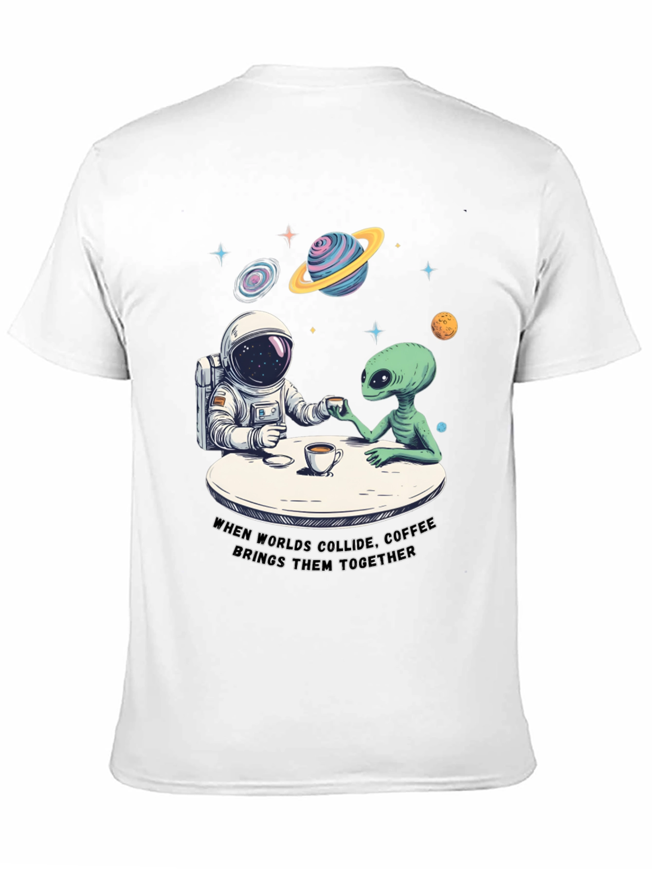 Worlds Collide Coffee T-Shirt