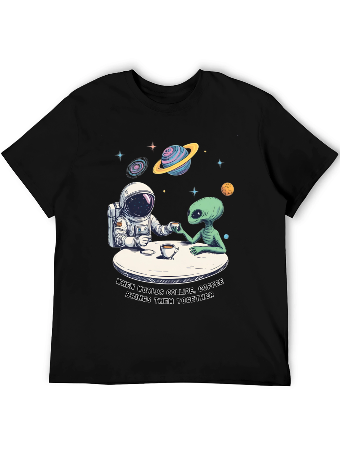 Worlds Collide Coffee T-Shirt