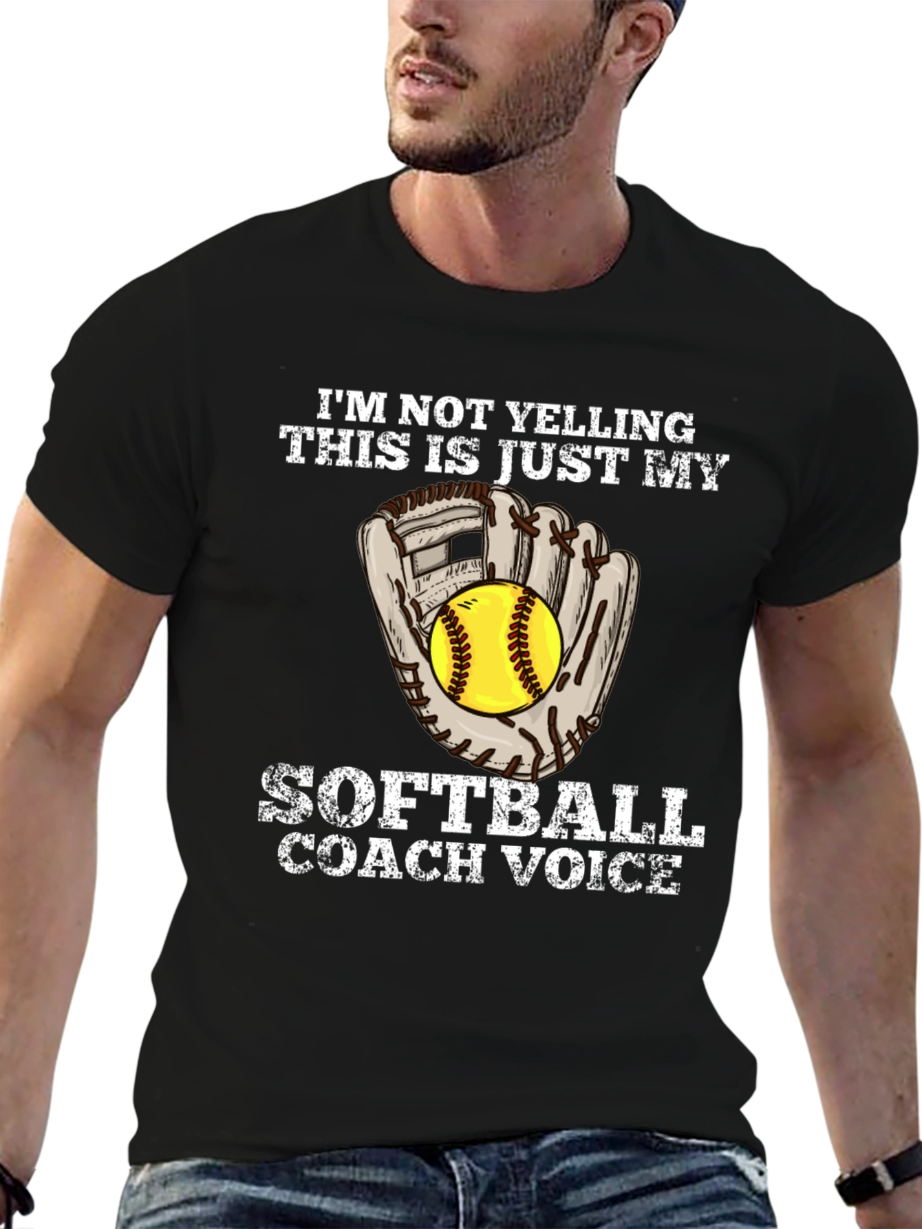 Softball Coach Voice Graphic Tee